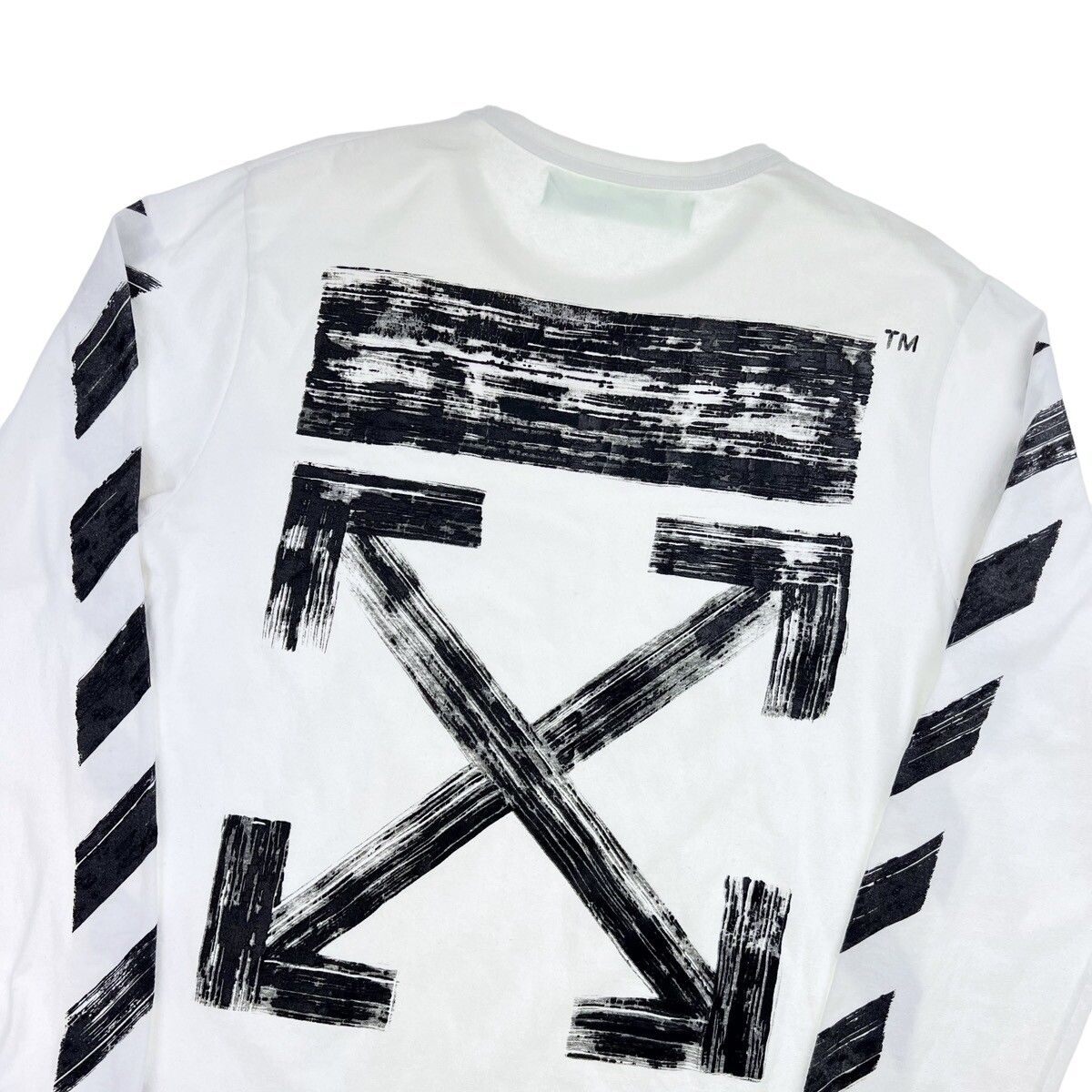 Pre-owned Off-white Brushed Arrows Long Sleeve T Shirt
