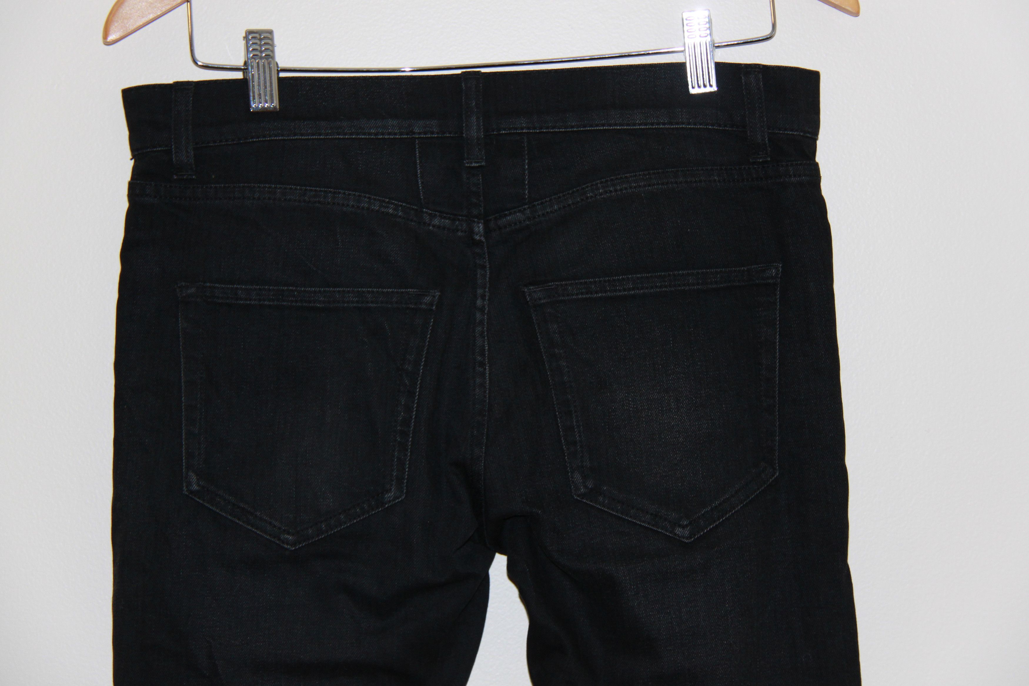 Saint Laurent Paris FW16 Single Knee Rip Black Wash D02 Jeans Size US 29 - 5 Thumbnail