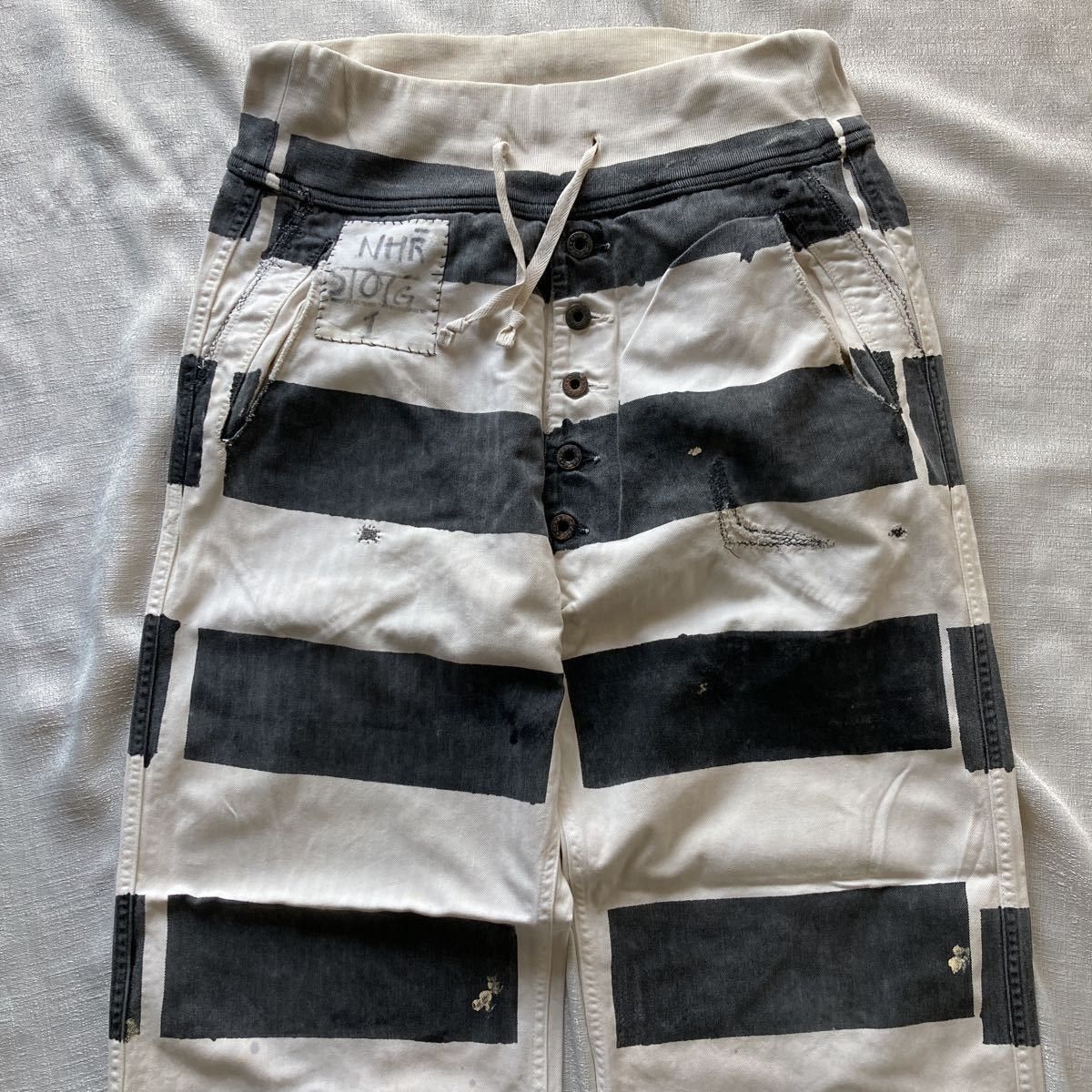 Kapital Kapital Kountry redux HBT Prisoner Painted Pants Size US 33 - 3 Thumbnail