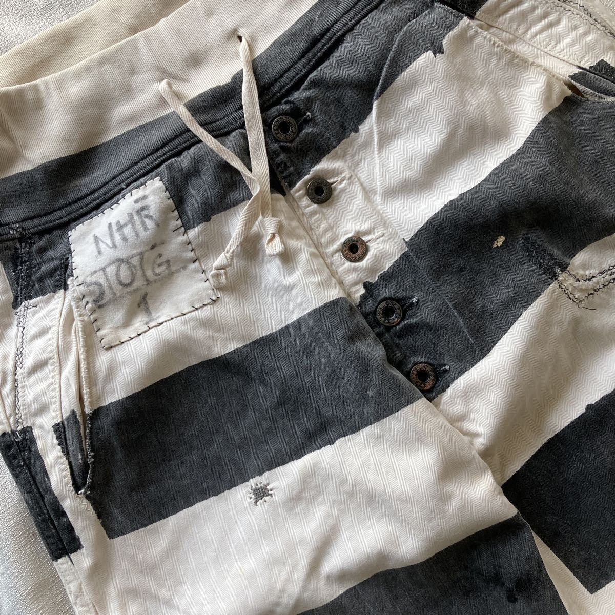 Kapital Kapital Kountry redux HBT Prisoner Painted Pants Size US 33 - 5 Thumbnail