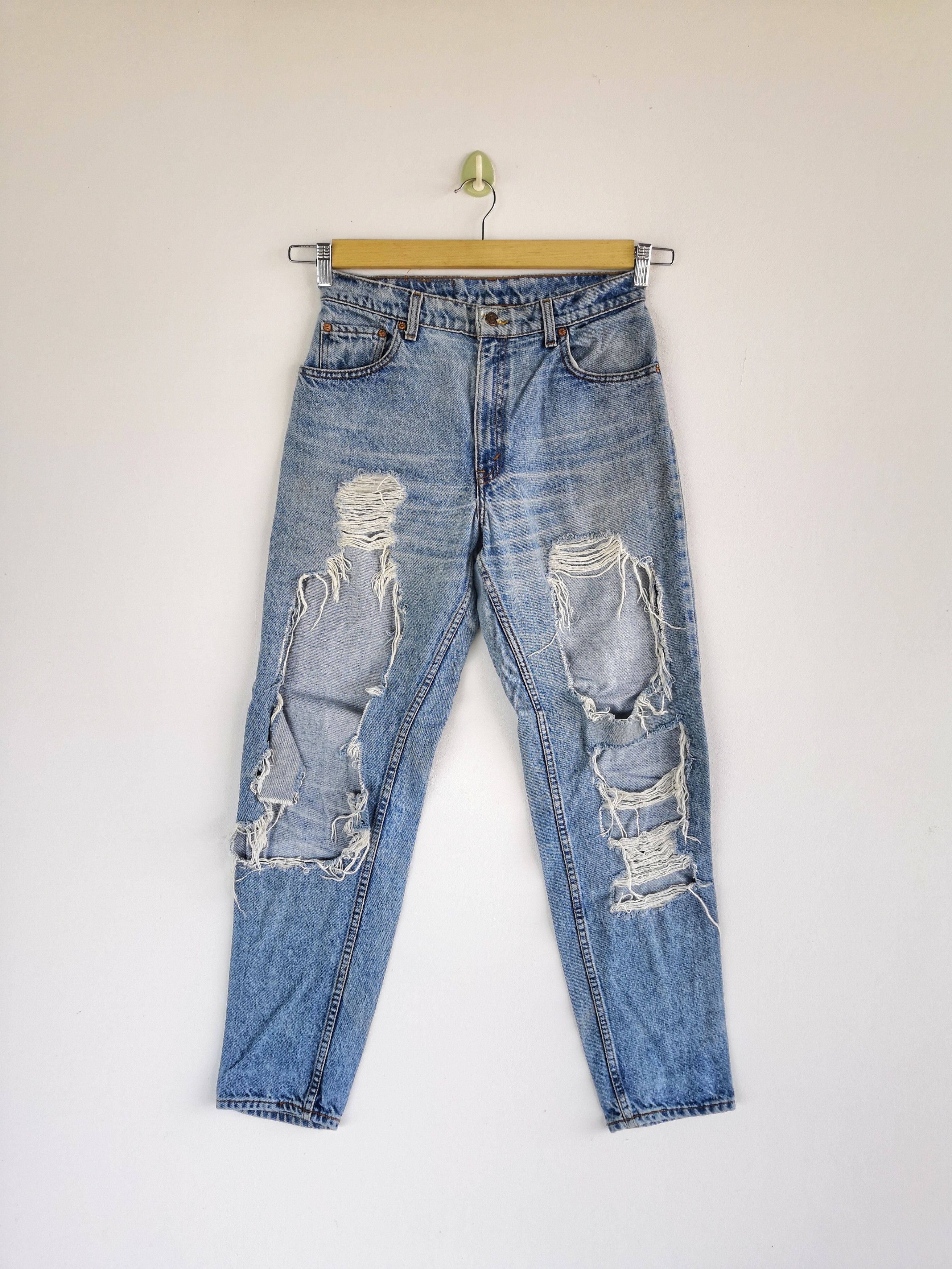 Levi's Vintage Distressed Levis Jeans X Buffalo Denim Pants Size 28" / US 6 / IT 42 - 1 Thumbnail