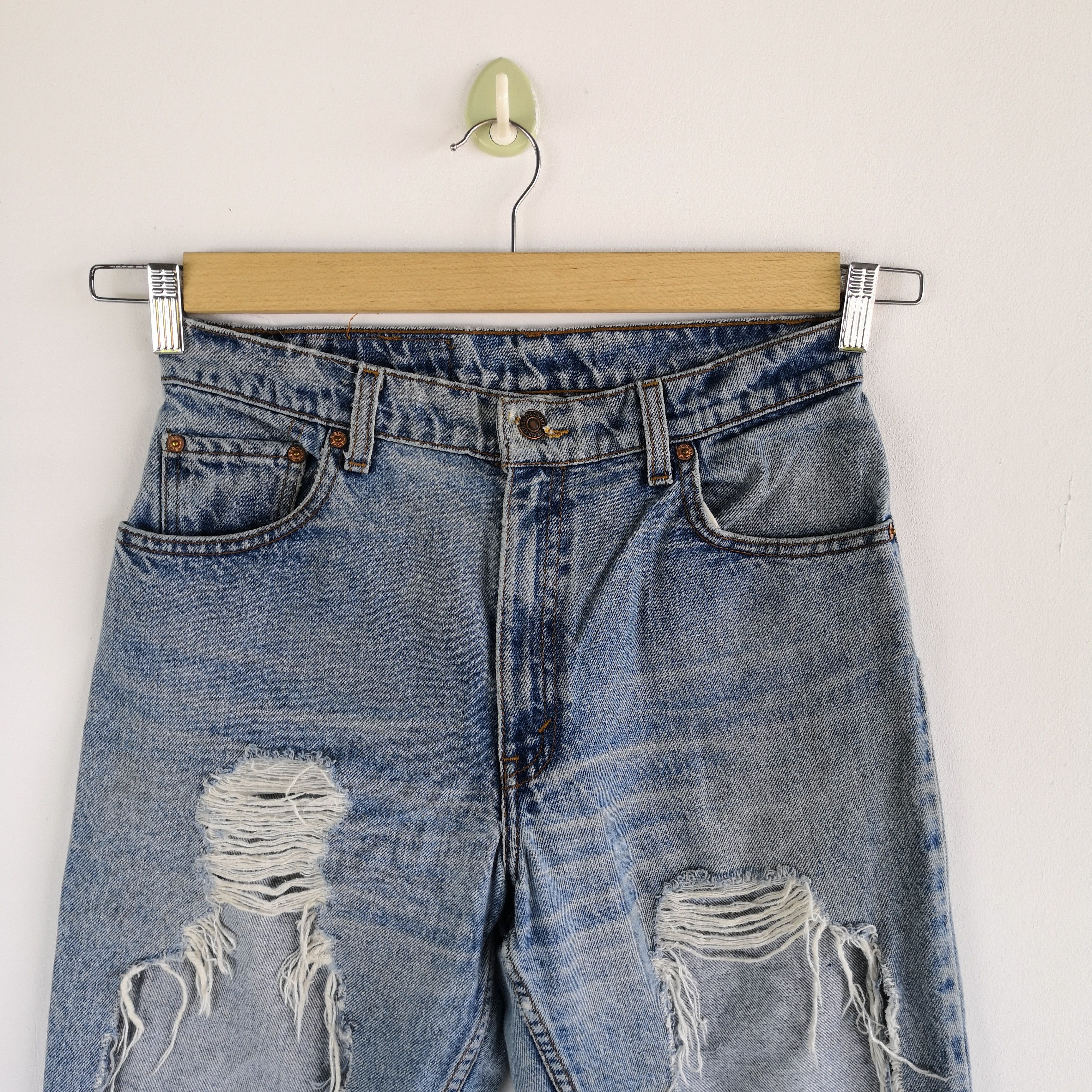 Levi's Vintage Distressed Levis Jeans X Buffalo Denim Pants Size 28" / US 6 / IT 42 - 3 Thumbnail