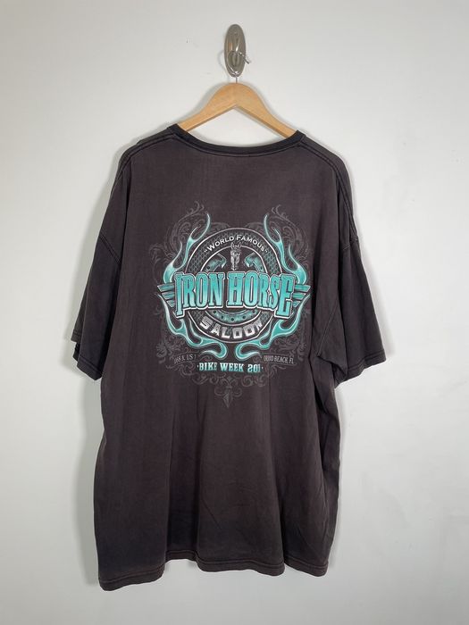 Vintage Vintage Faded Iron Horse Saloon Bike Week Tee Shirt Grailed