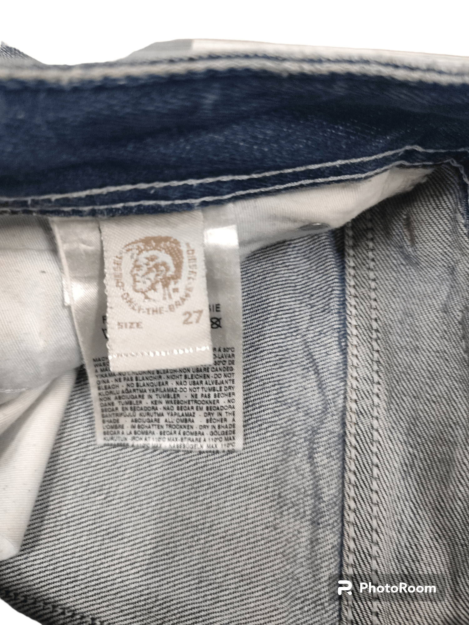 Diesel Hot!!!🔥Diesel Viker Distressed Denim Size US 27 - 10 Thumbnail