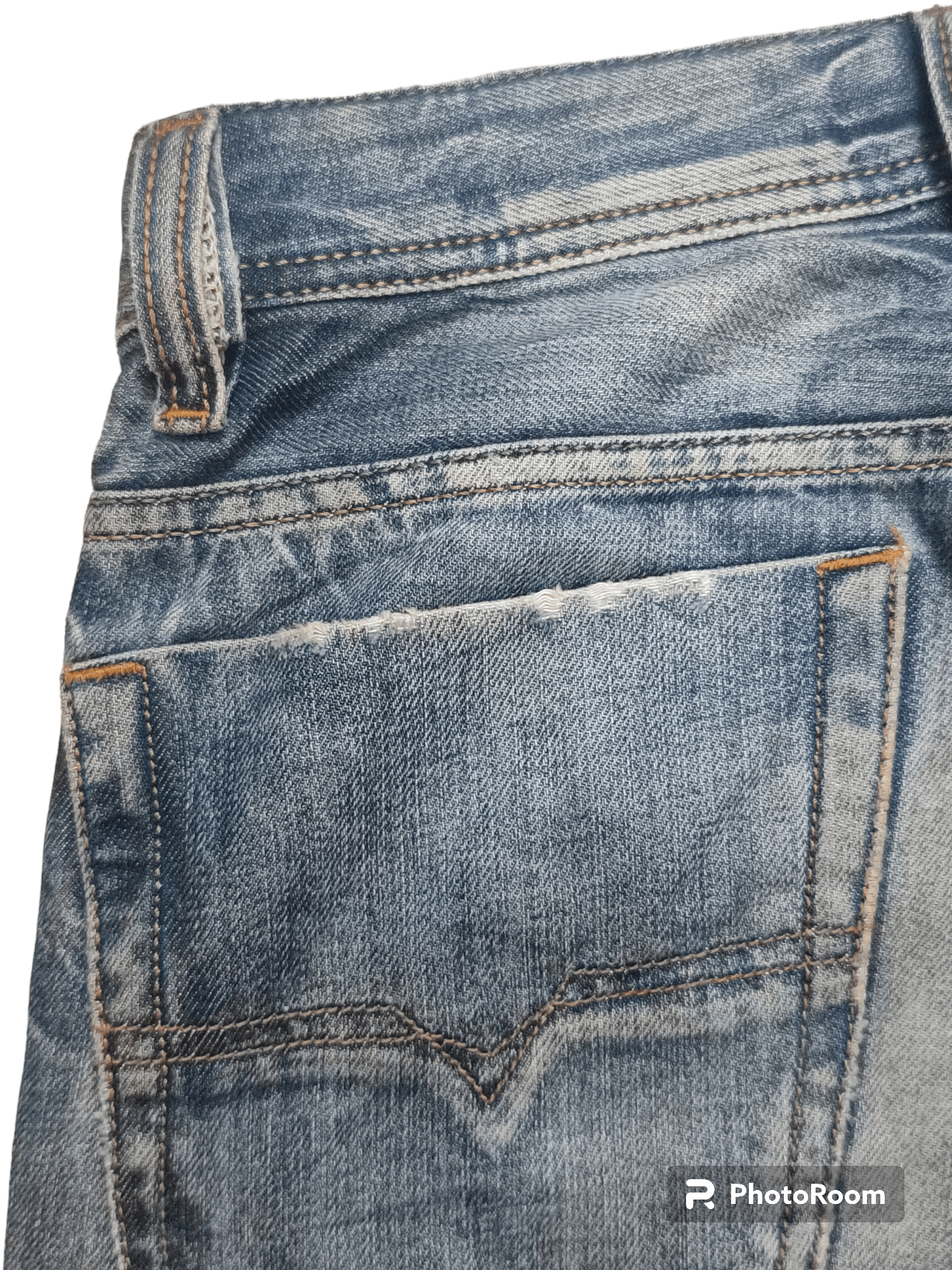 Diesel Hot!!!🔥Diesel Viker Distressed Denim Size US 27 - 7 Thumbnail