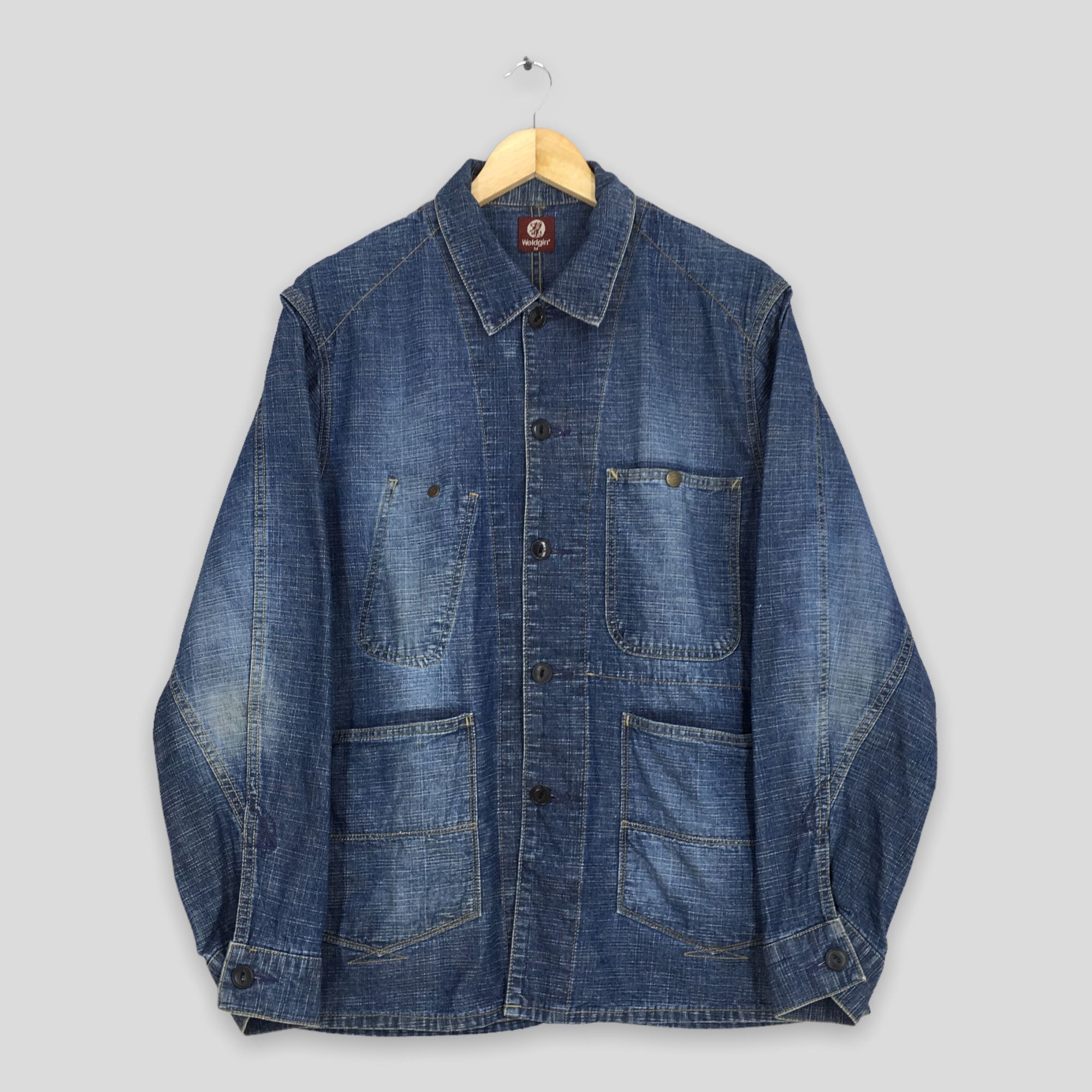 image of Union Made x Vetra Vintage 1980S Work Jeans Jacket Labour Workers Medium in Blue, Men's