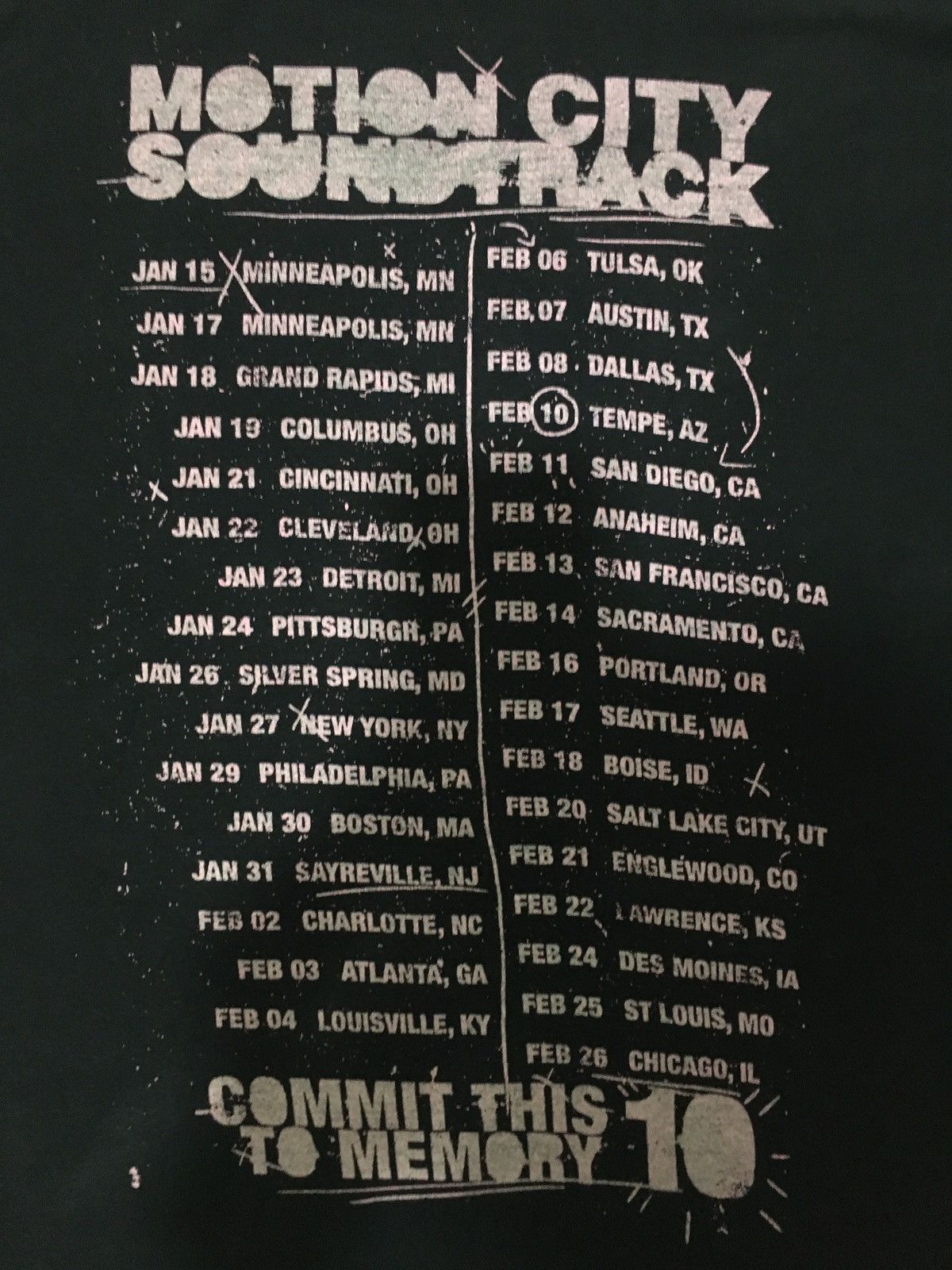 Band Tees motion city soundtrack commit this to memory shirt Size US XL / EU 56 / 4 - 4 Thumbnail