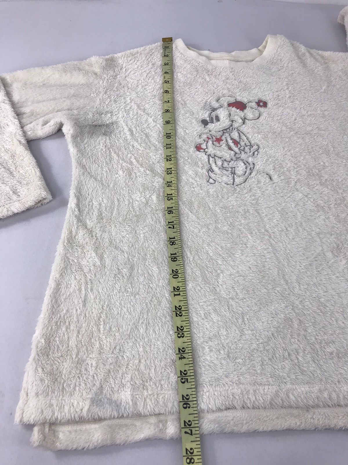 Disney × Mickey Mouse × Vintage Vintage Minnie Mouse Wool Fleece Sweatshirt Embroidery Logo Size US L / EU 52-54 / 3 - 7 Thumbnail