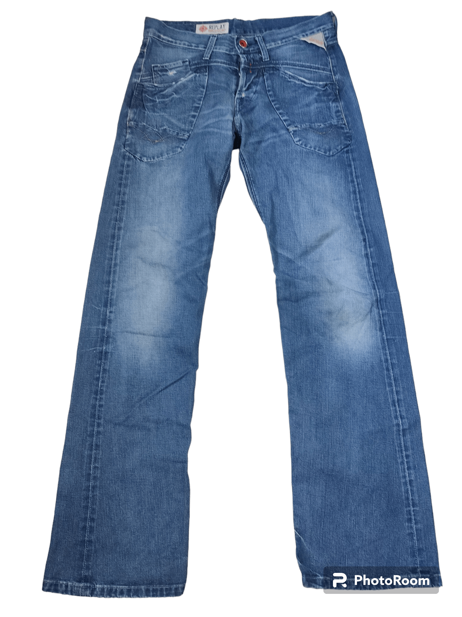 Replay Vintage 90's Replay Wide Leg Jeans Size US 29 - 1 Thumbnail