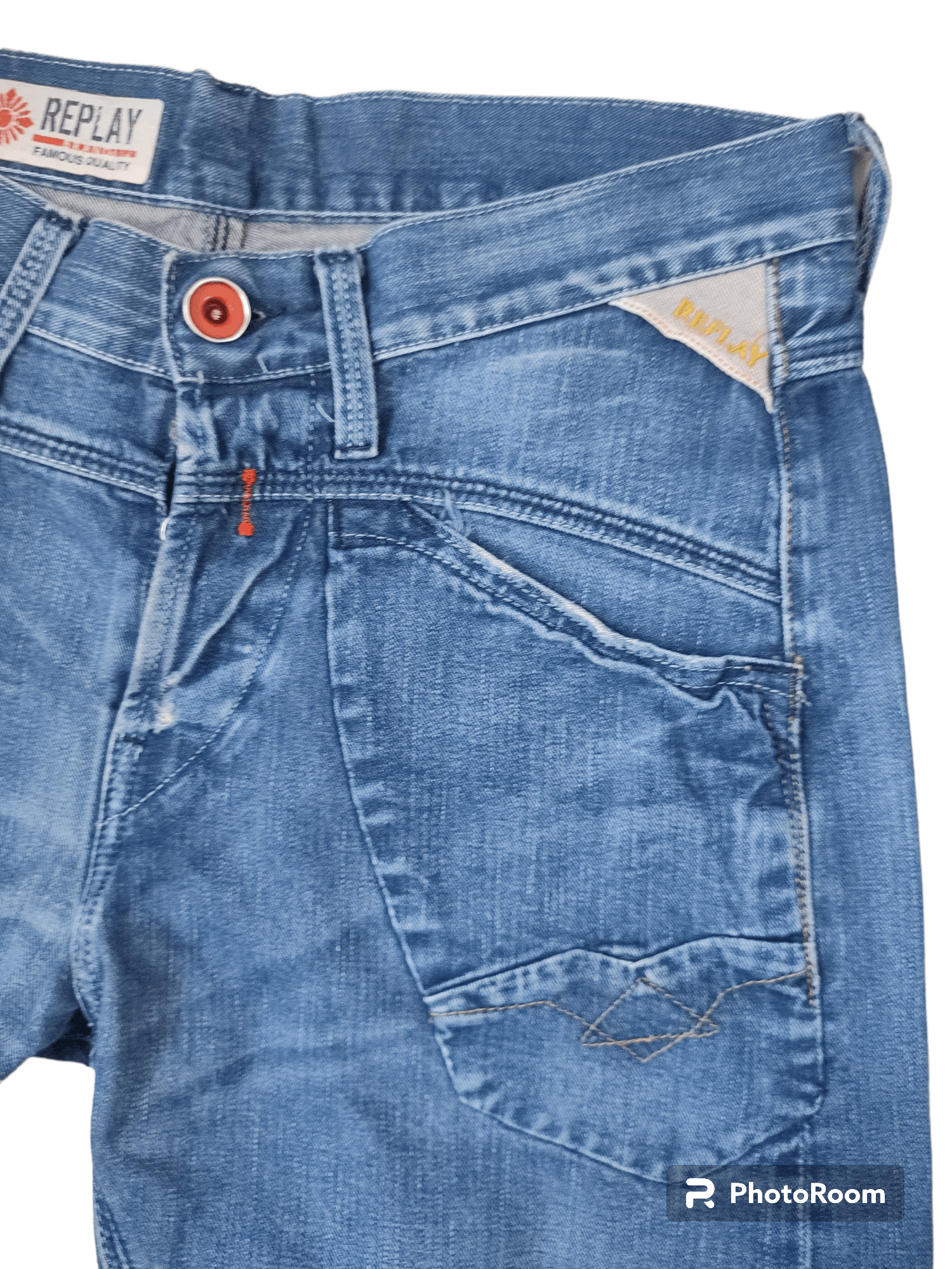 Replay Vintage 90's Replay Wide Leg Jeans Size US 29 - 3 Thumbnail