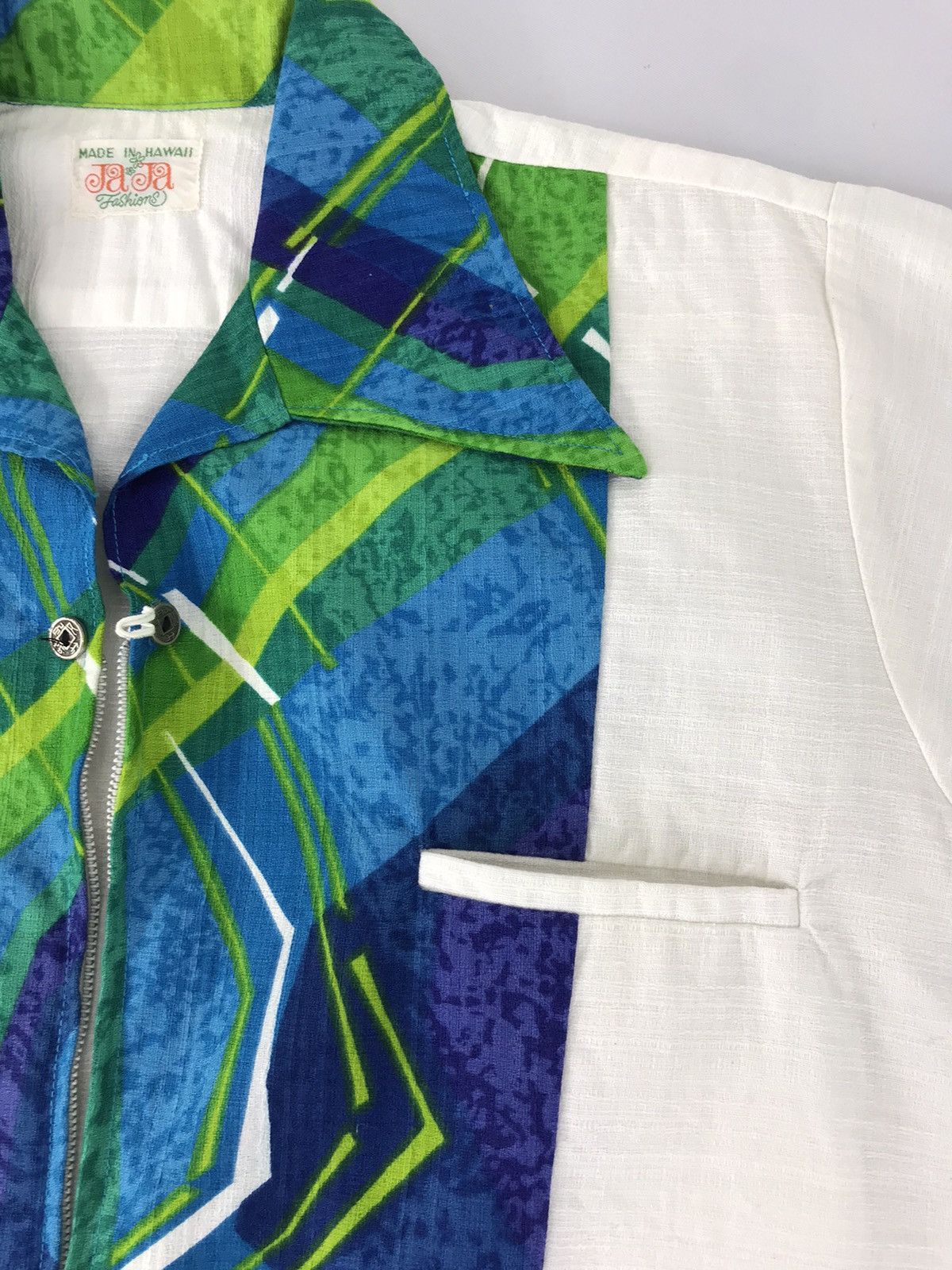 Vintage 90s Jaja Fashion Shirts Made In Hawaii Single Pocket Size US L / EU 52-54 / 3 - 3 Thumbnail