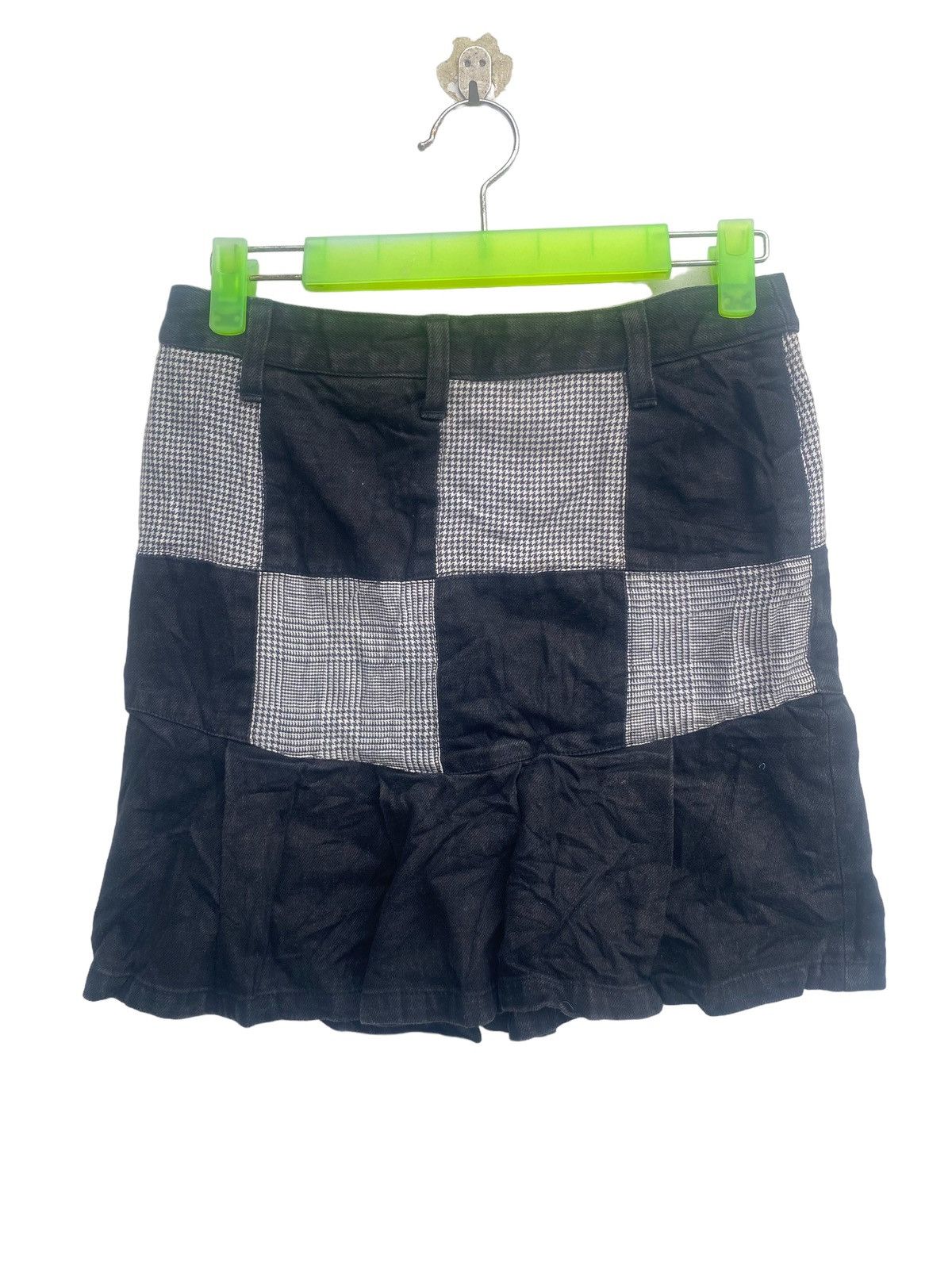 Hysteric Glamour Hysteric Glamour dobby check patchwork denim skirt Size 26" / US 2 / IT 38 - 3 Thumbnail