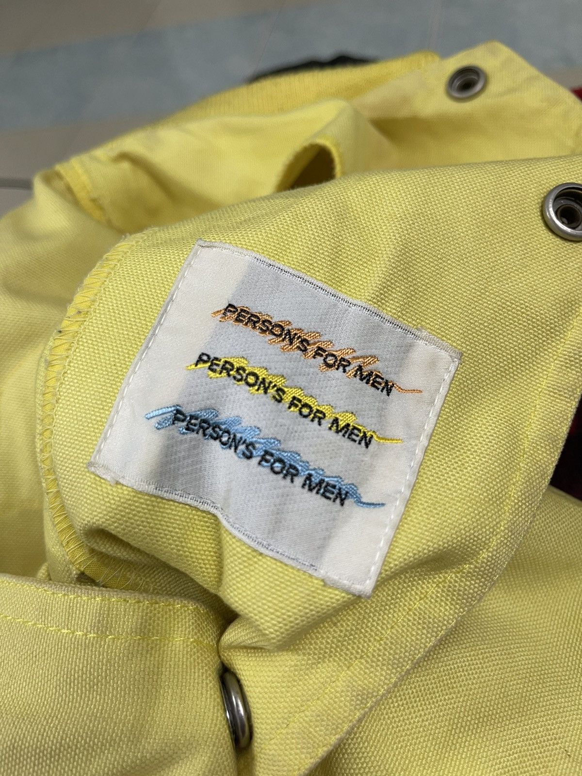 PERSON'S × Vintage 💥Vintage 80’s PERSON’S MEN’S DUCK CANVAS BIGLOGO Size US XL / EU 56 / 4 - 5 Thumbnail
