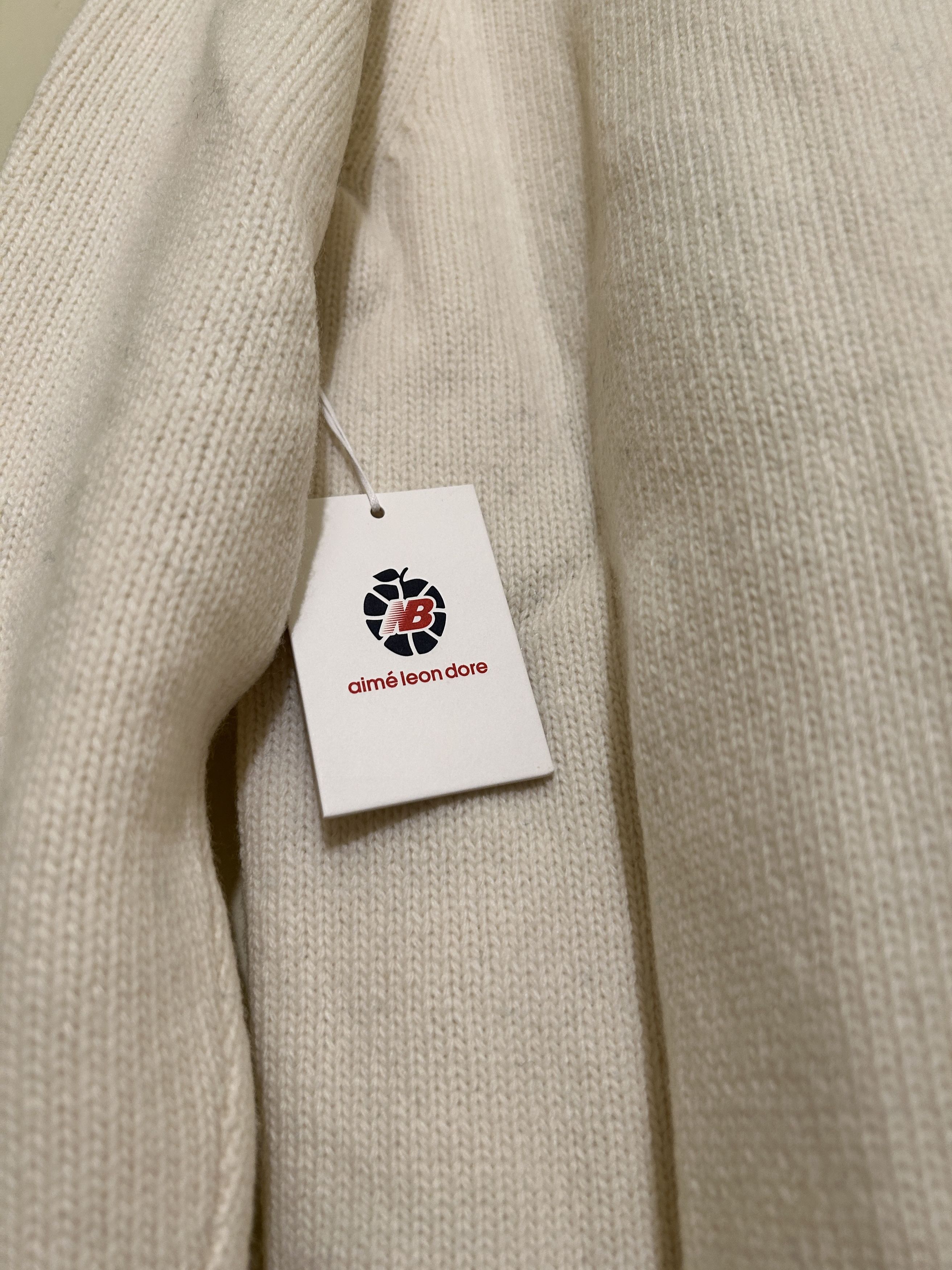 Aime Leon Dore × New Balance ALD Knit Cardigan Cream Size US S / EU 44-46 / 1 - 7 Thumbnail
