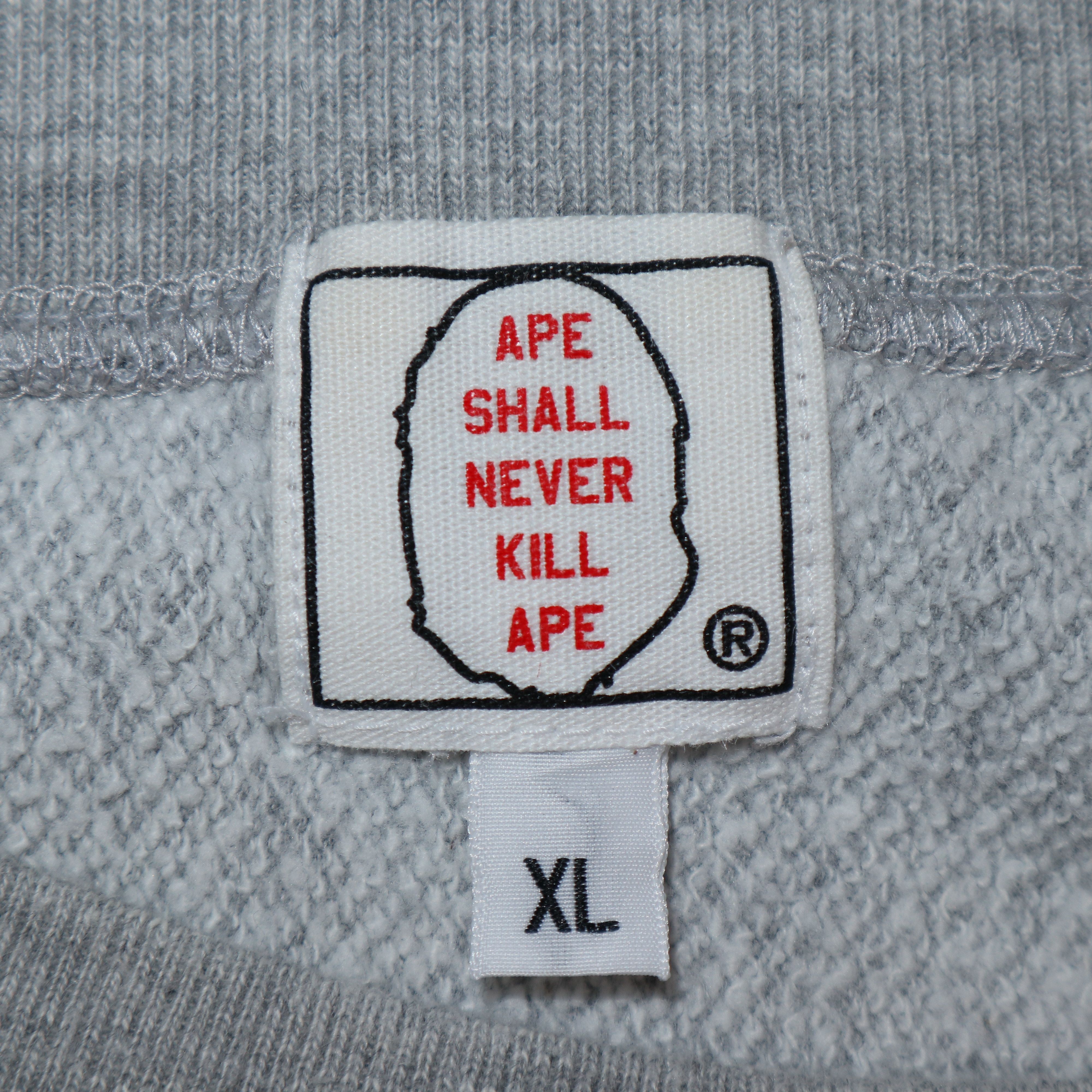 Bape × Swarovski Bape x Swarovski Ape Head Logo Short Sleeve Sweatshirt Size US XL / EU 56 / 4 - 3 Thumbnail