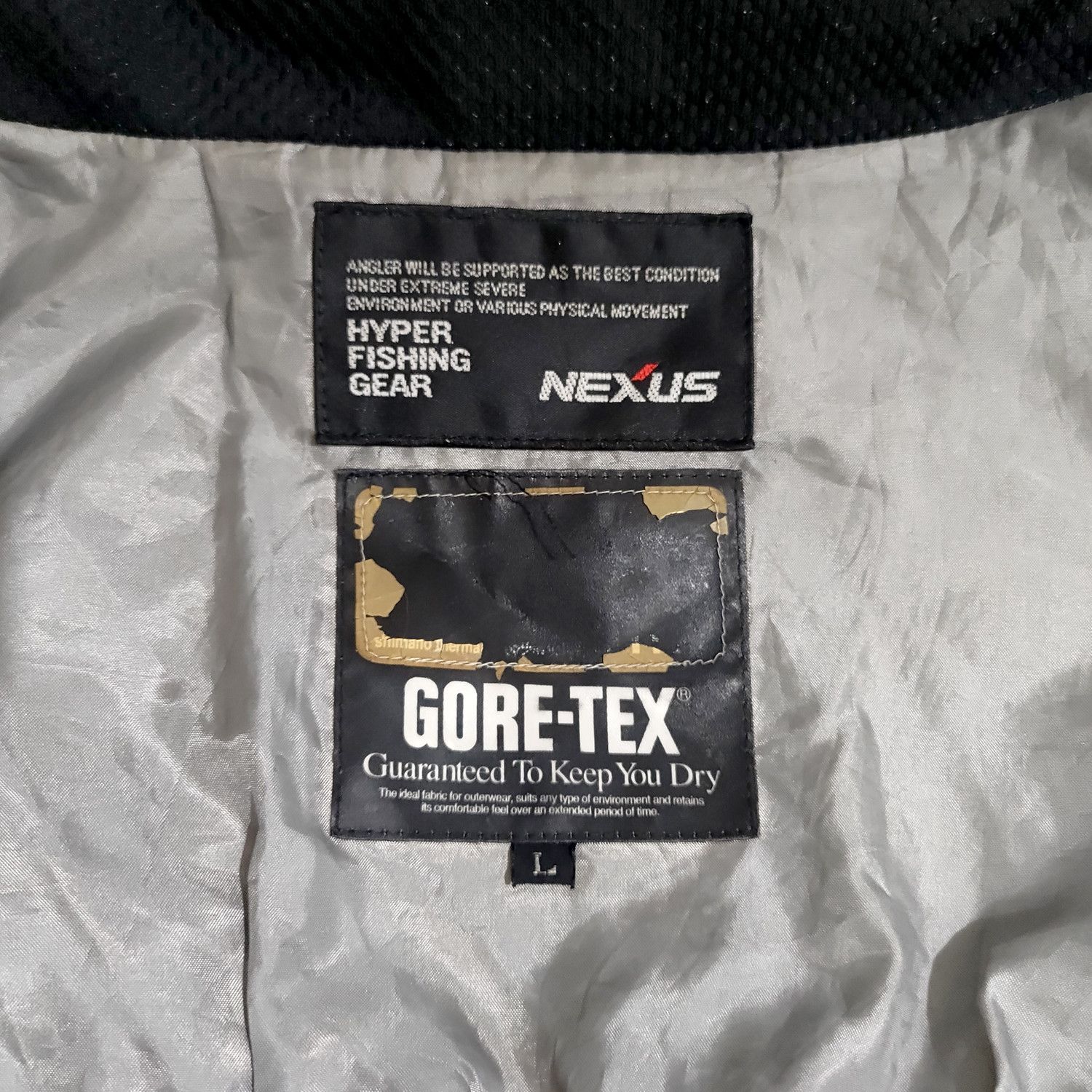 Goretex × Japanese Brand × NEXUSVII NEXUS SHIMANO +6 STRV GORE-TEX HYPER FISHING GEAR JACKET Size US L / EU 52-54 / 3 - 4 Thumbnail