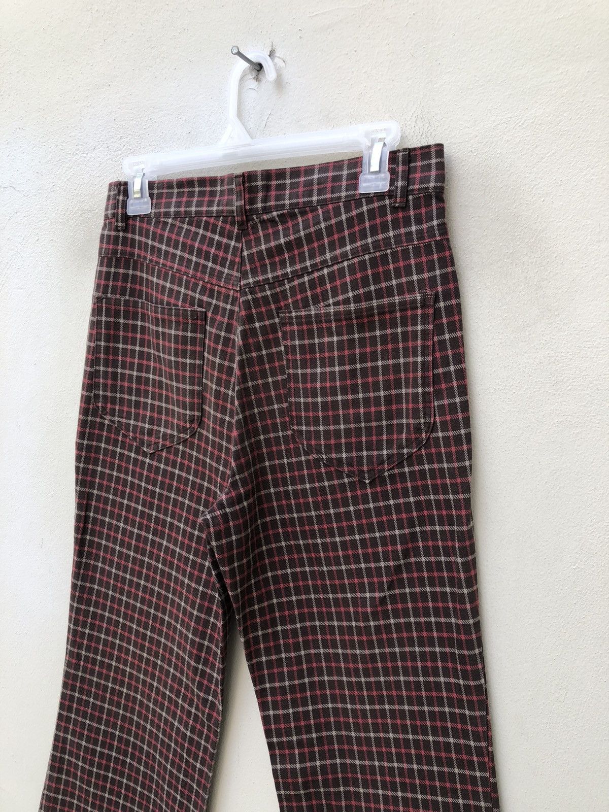 Vintage Vintage SENSITIVE CLOTHES SUPPLIER Japan Check Flare Pant Size US 30 / EU 46 - 21 Thumbnail