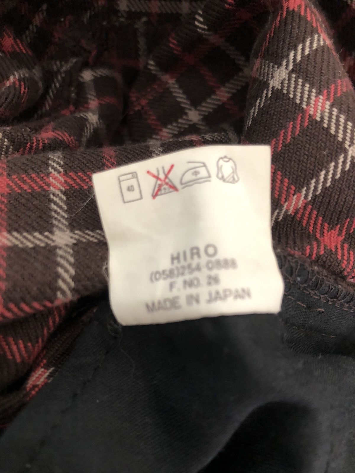 Vintage Vintage SENSITIVE CLOTHES SUPPLIER Japan Check Flare Pant Size US 30 / EU 46 - 25 Thumbnail
