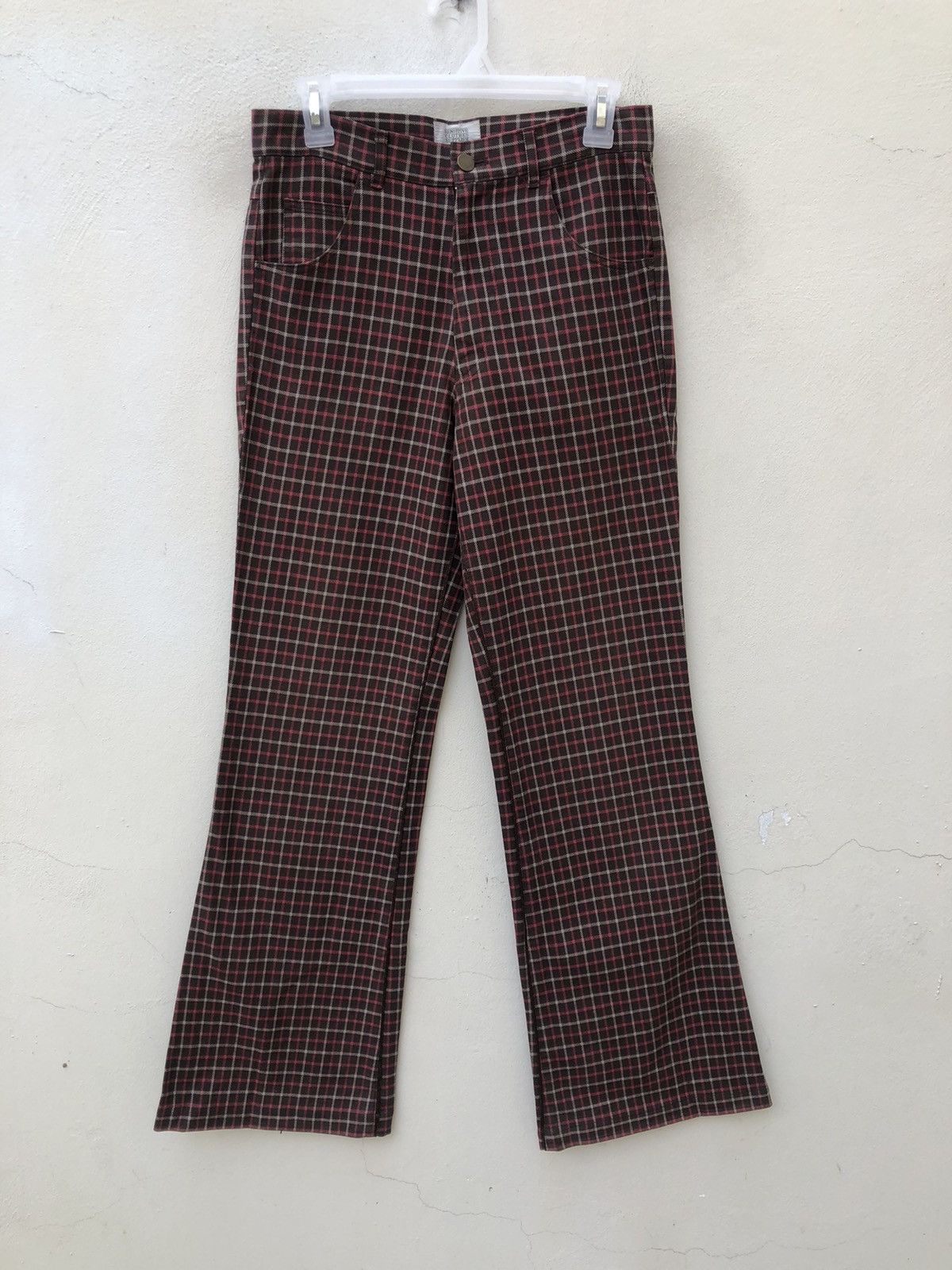 Vintage Vintage SENSITIVE CLOTHES SUPPLIER Japan Check Flare Pant Size US 30 / EU 46 - 6 Thumbnail