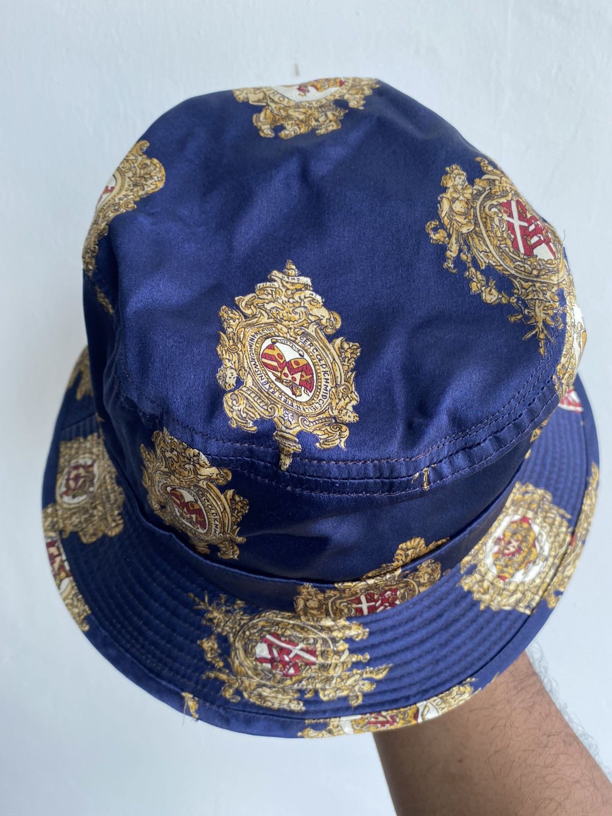 Vintage VTG Alps Kawamura Inspired by Versace Silk Bucket Hat Size ONE SIZE - 4 Thumbnail
