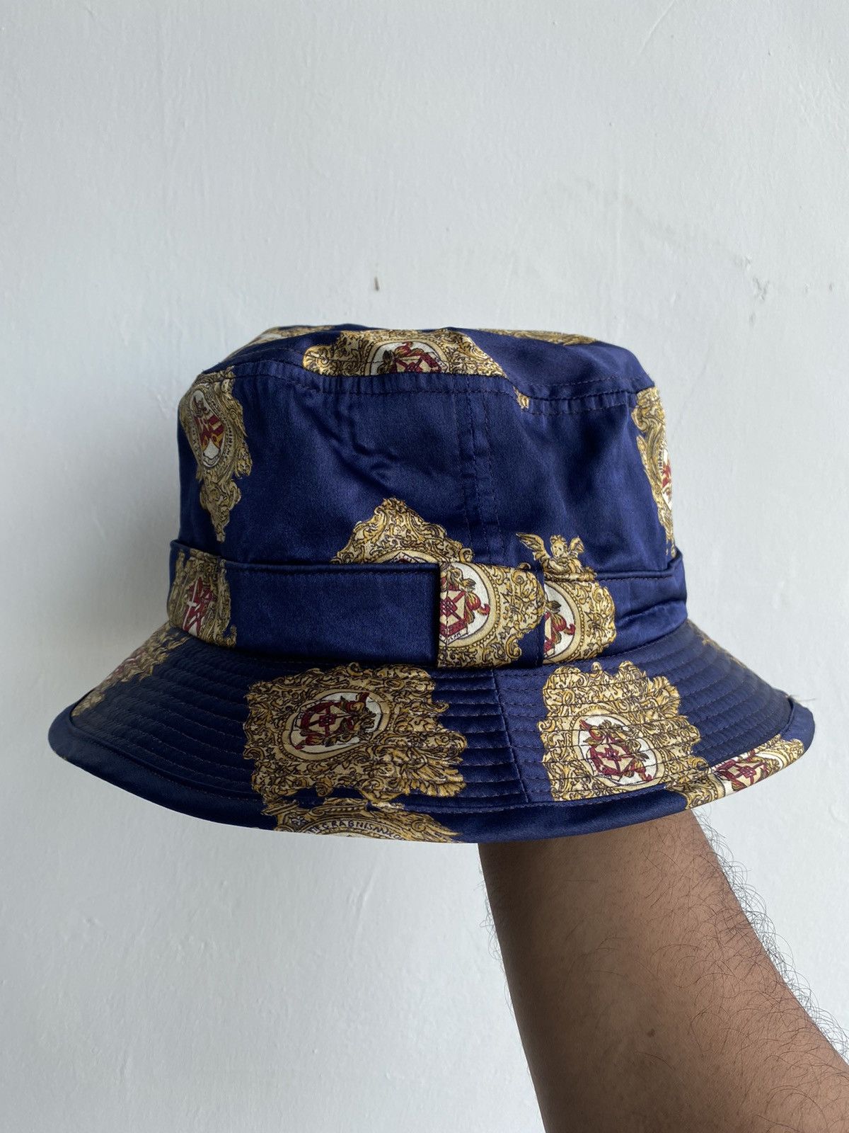 Vintage VTG Alps Kawamura Inspired by Versace Silk Bucket Hat Size ONE SIZE - 2 Thumbnail