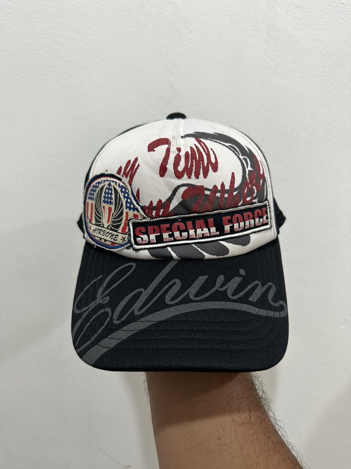 Edwin Edwin AIR BORNE Full Print Trucker Hat Size ONE SIZE - 2 Thumbnail