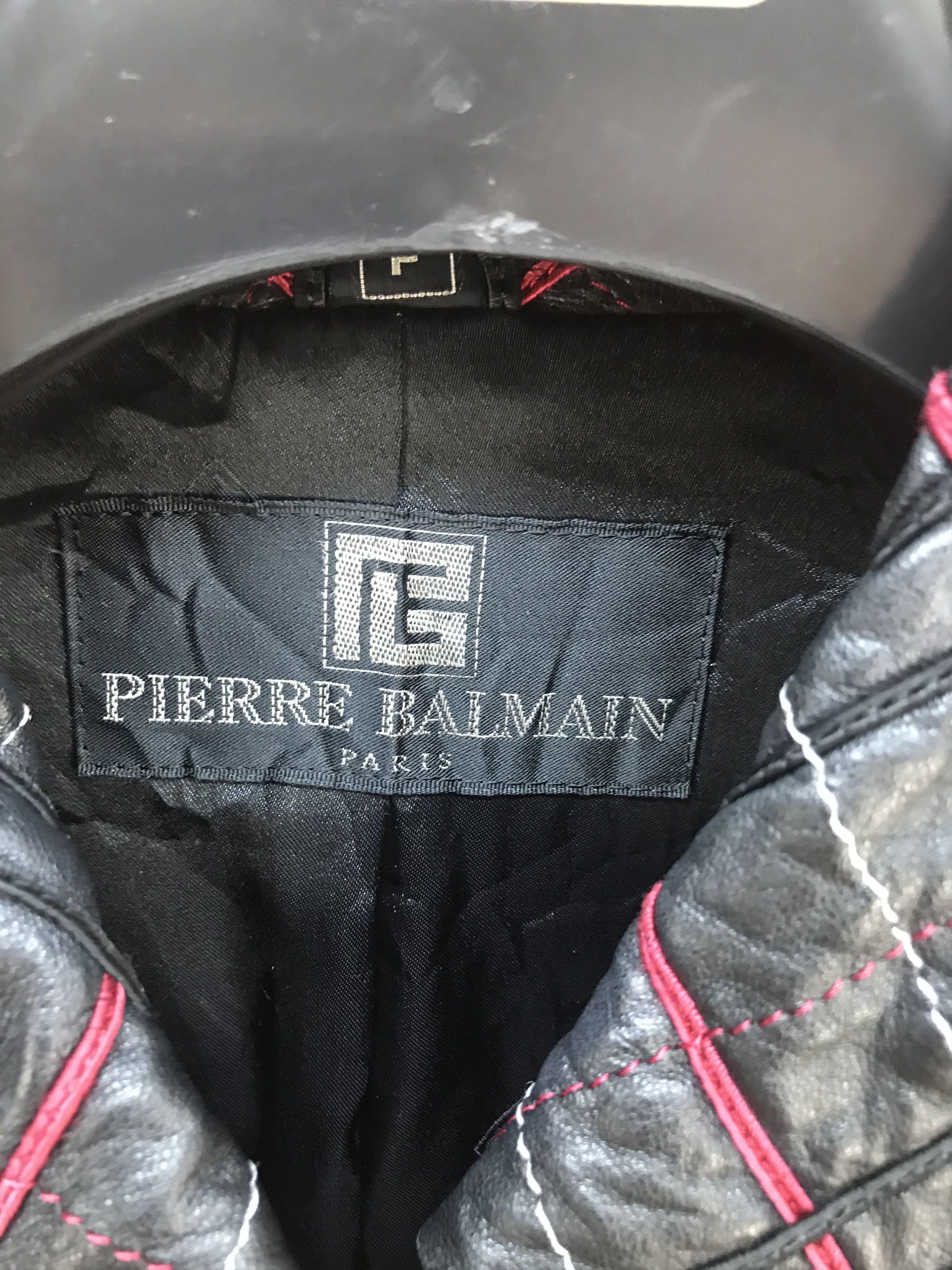 Pierre Balmain PIERRE BALMAIN PARIS Leather Jacket Size US L / EU 52-54 / 3 - 8 Thumbnail