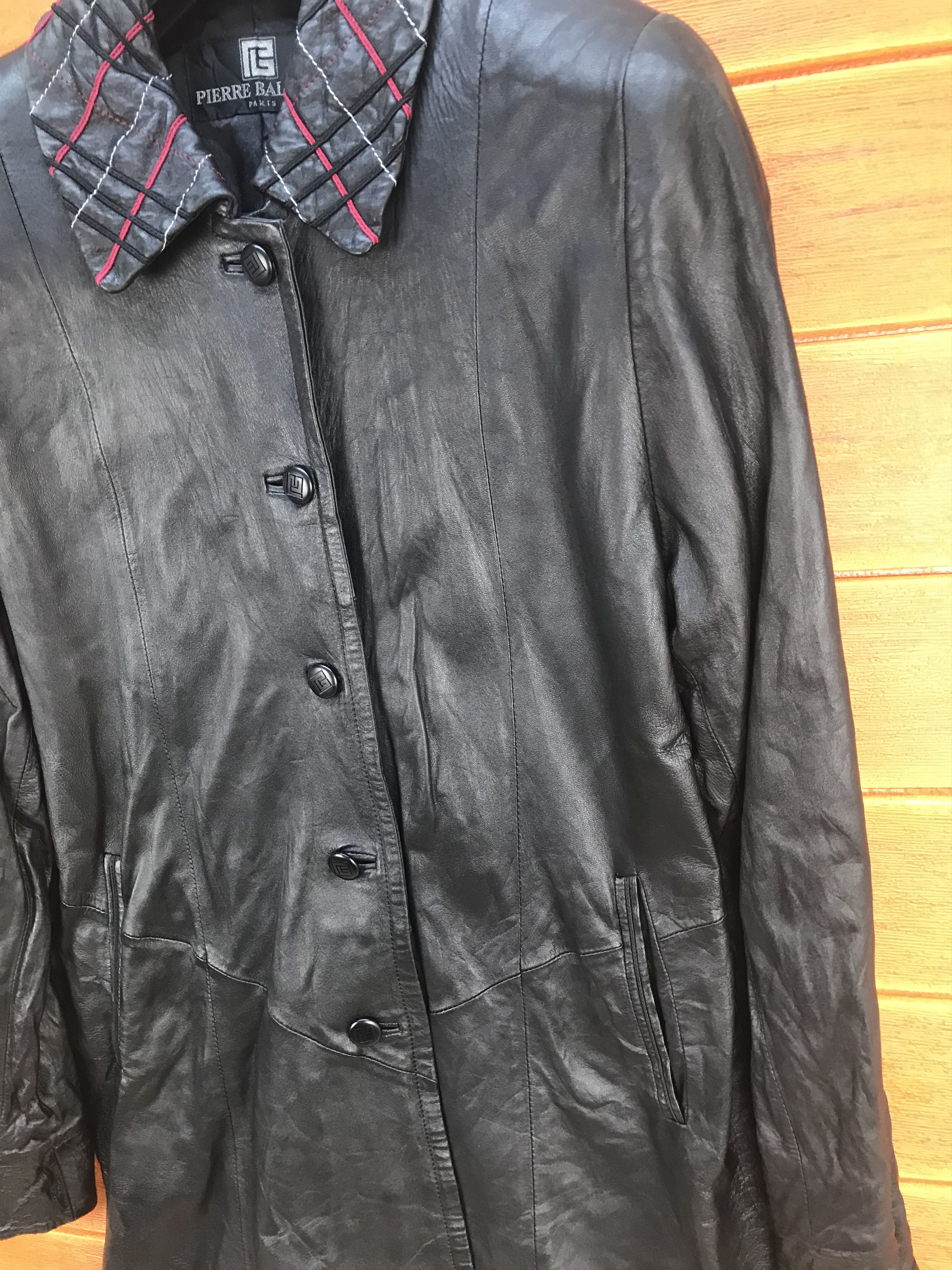 Pierre Balmain PIERRE BALMAIN PARIS Leather Jacket Size US L / EU 52-54 / 3 - 5 Thumbnail