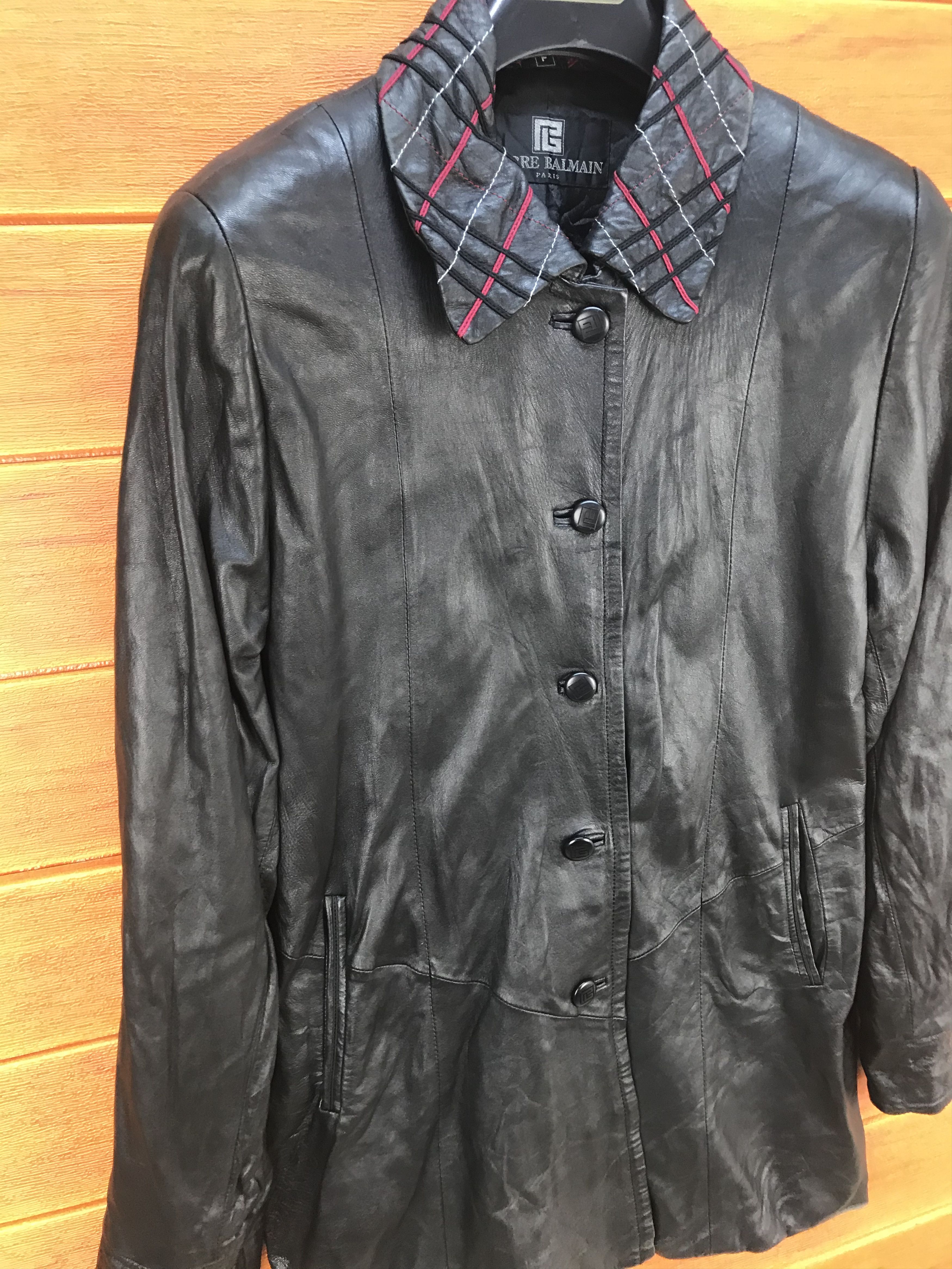 Pierre Balmain PIERRE BALMAIN PARIS Leather Jacket Size US L / EU 52-54 / 3 - 4 Thumbnail
