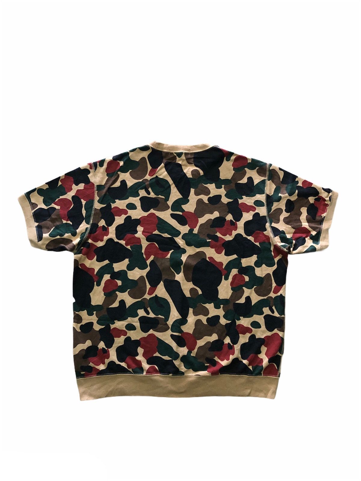 Bape A Bathing Ape Short Sleeve Camo Sweatshirts Size US S / EU 44-46 / 1 - 2 Thumbnail