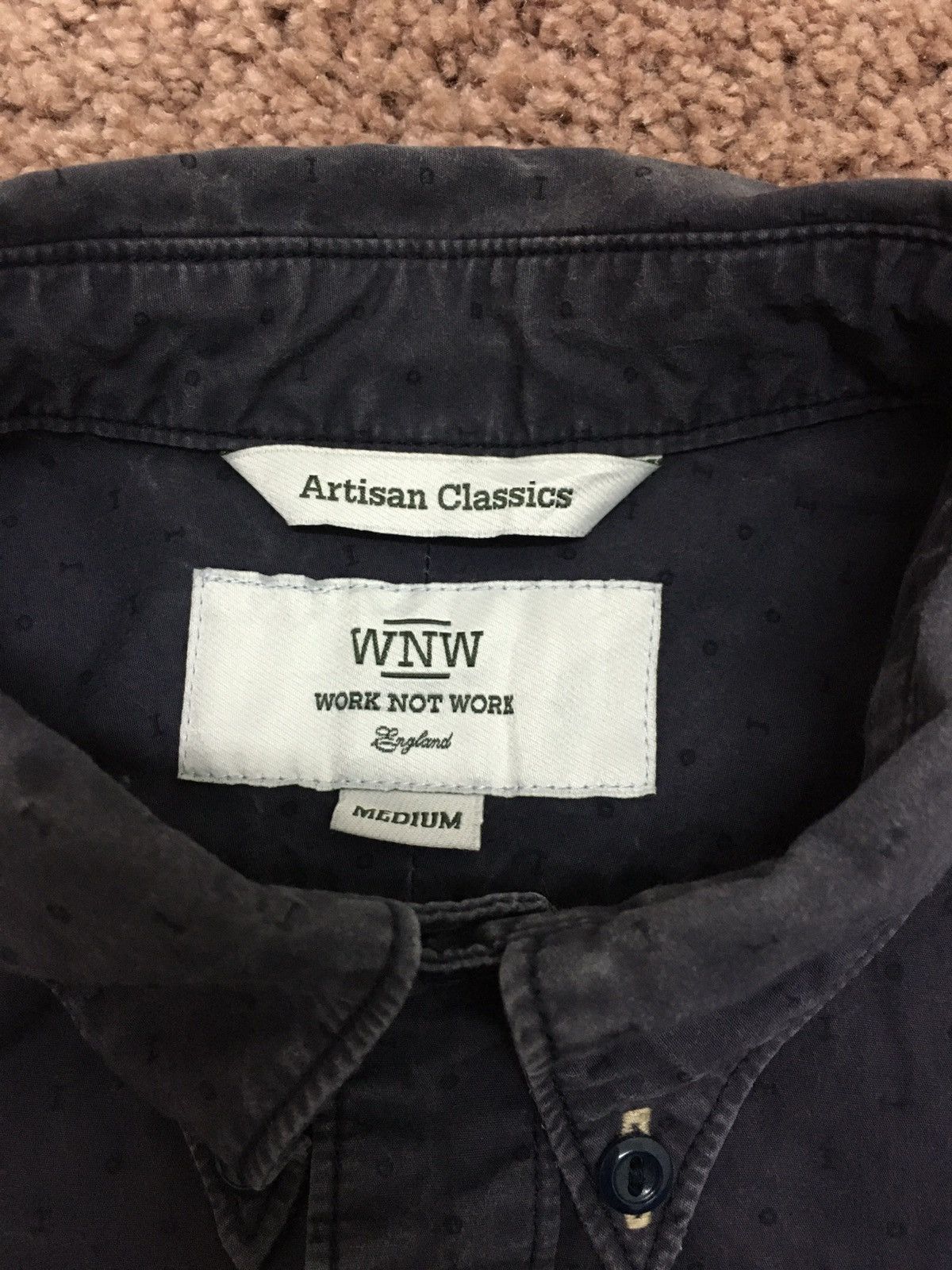 Japanese Brand work not work long shirt Size US M / EU 48-50 / 2 - 6 Thumbnail