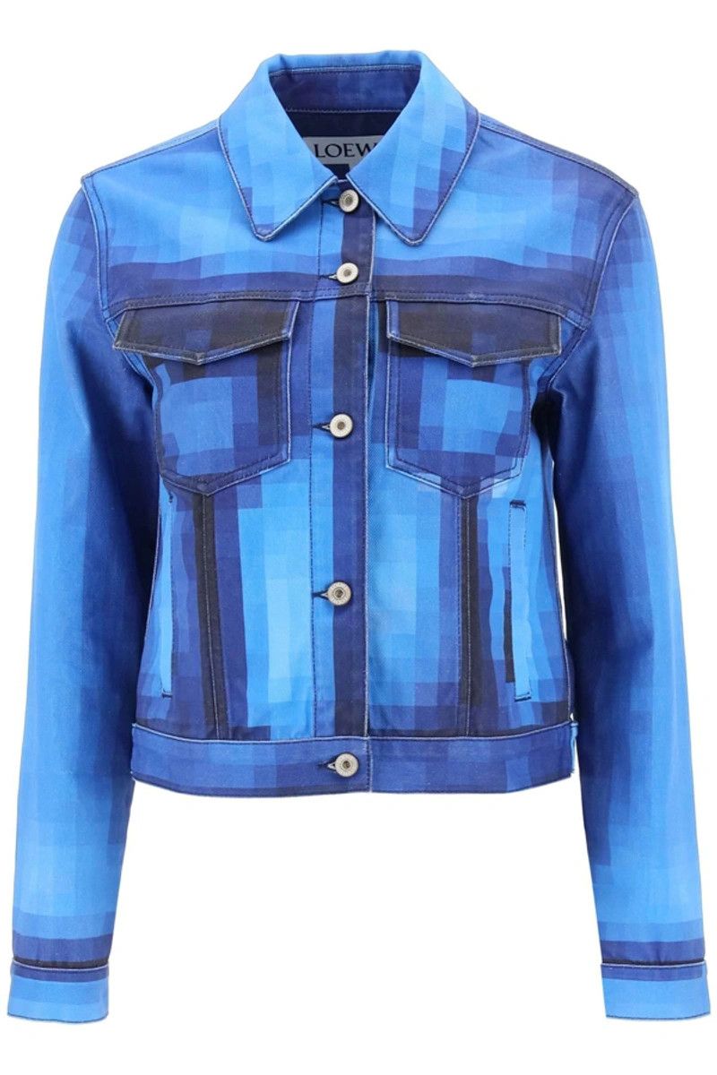 Loewe Pixelated denim jacket | Grailed