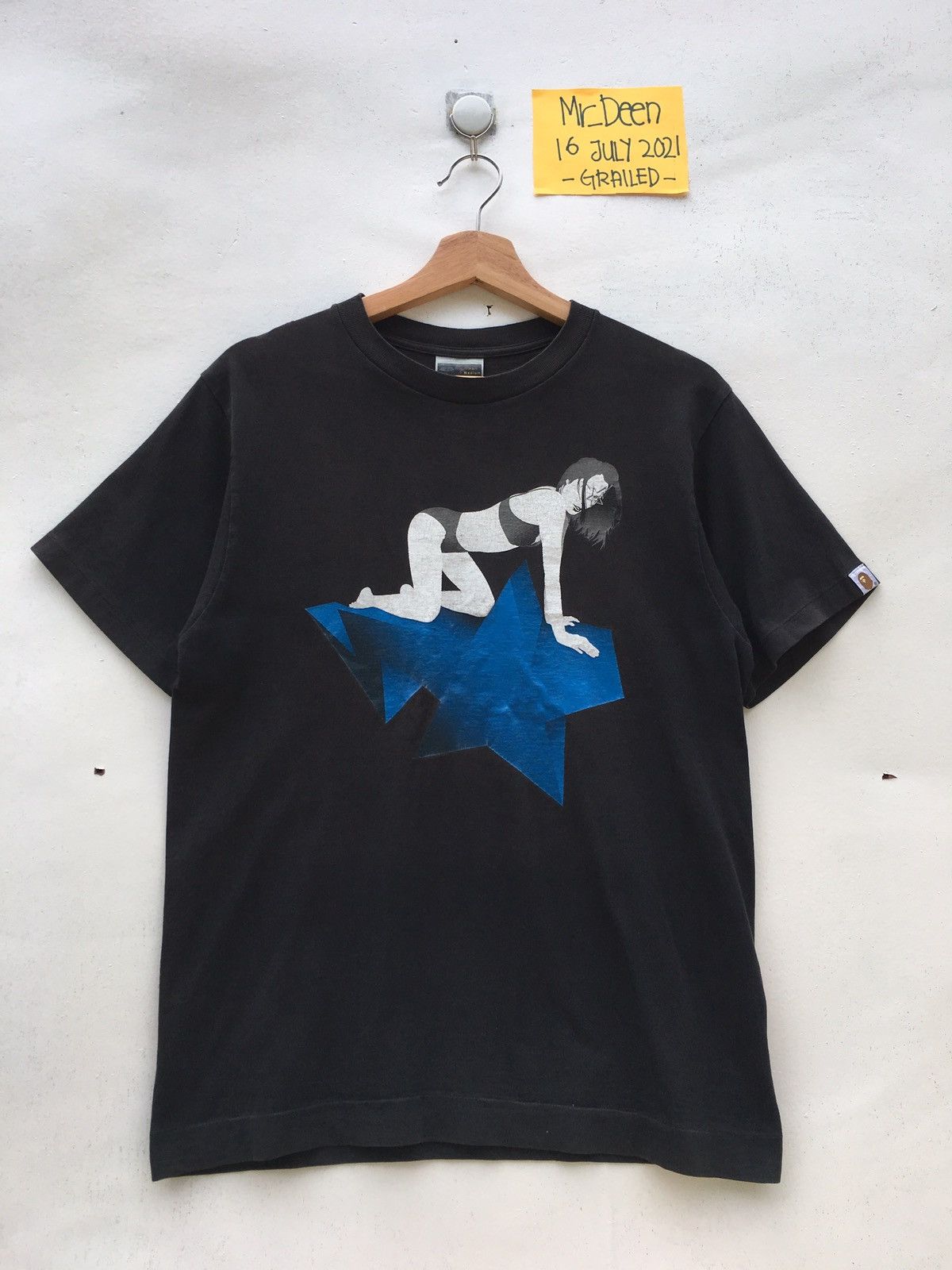 image of Bapesta Girl Tee in Black, Men's (Size Medium)