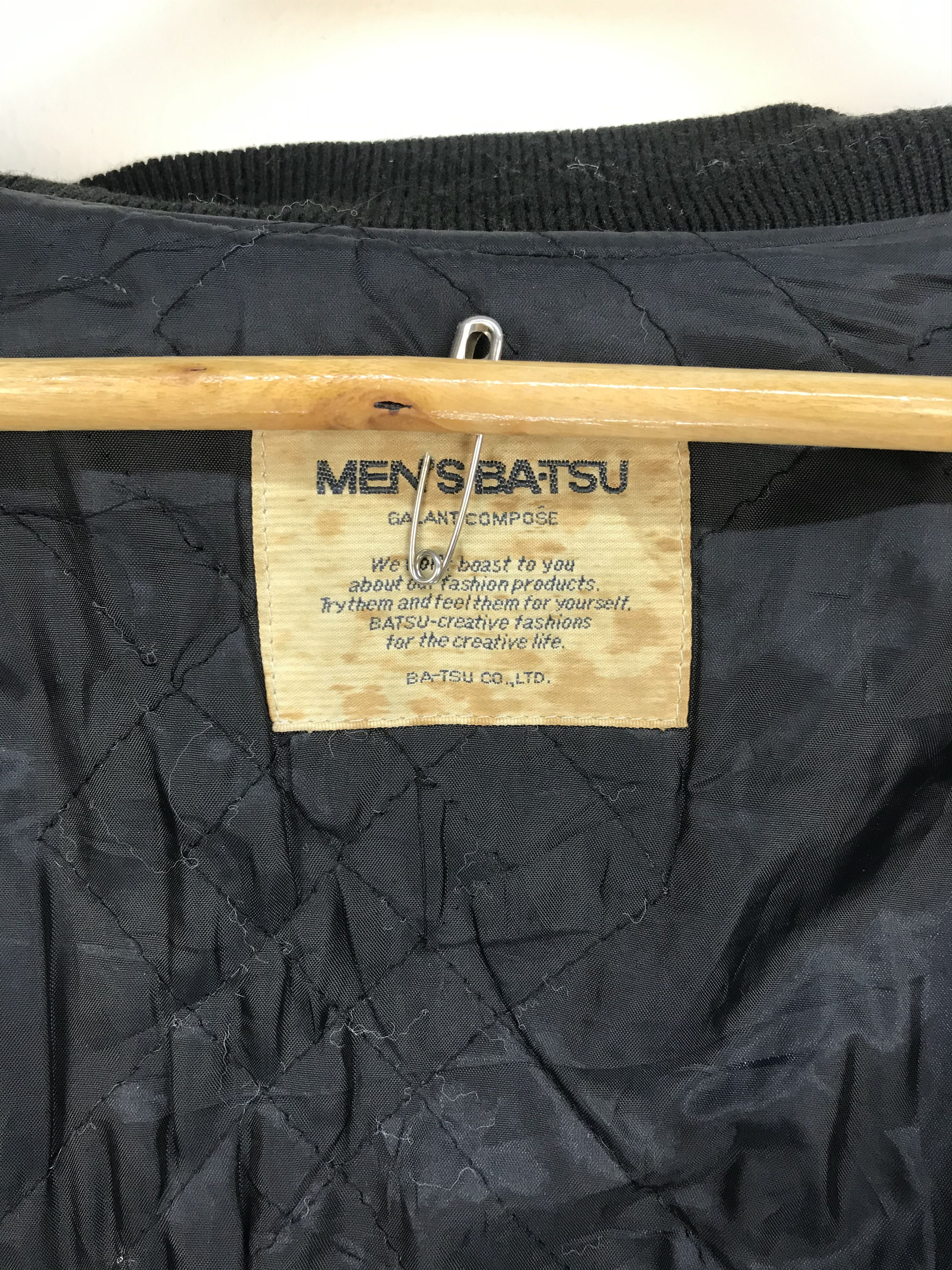 Japanese Brand Vtg BATSU FORTY-NINTH PARALLEL Varsity Jacket Leather/Wool Size US L / EU 52-54 / 3 - 9 Thumbnail