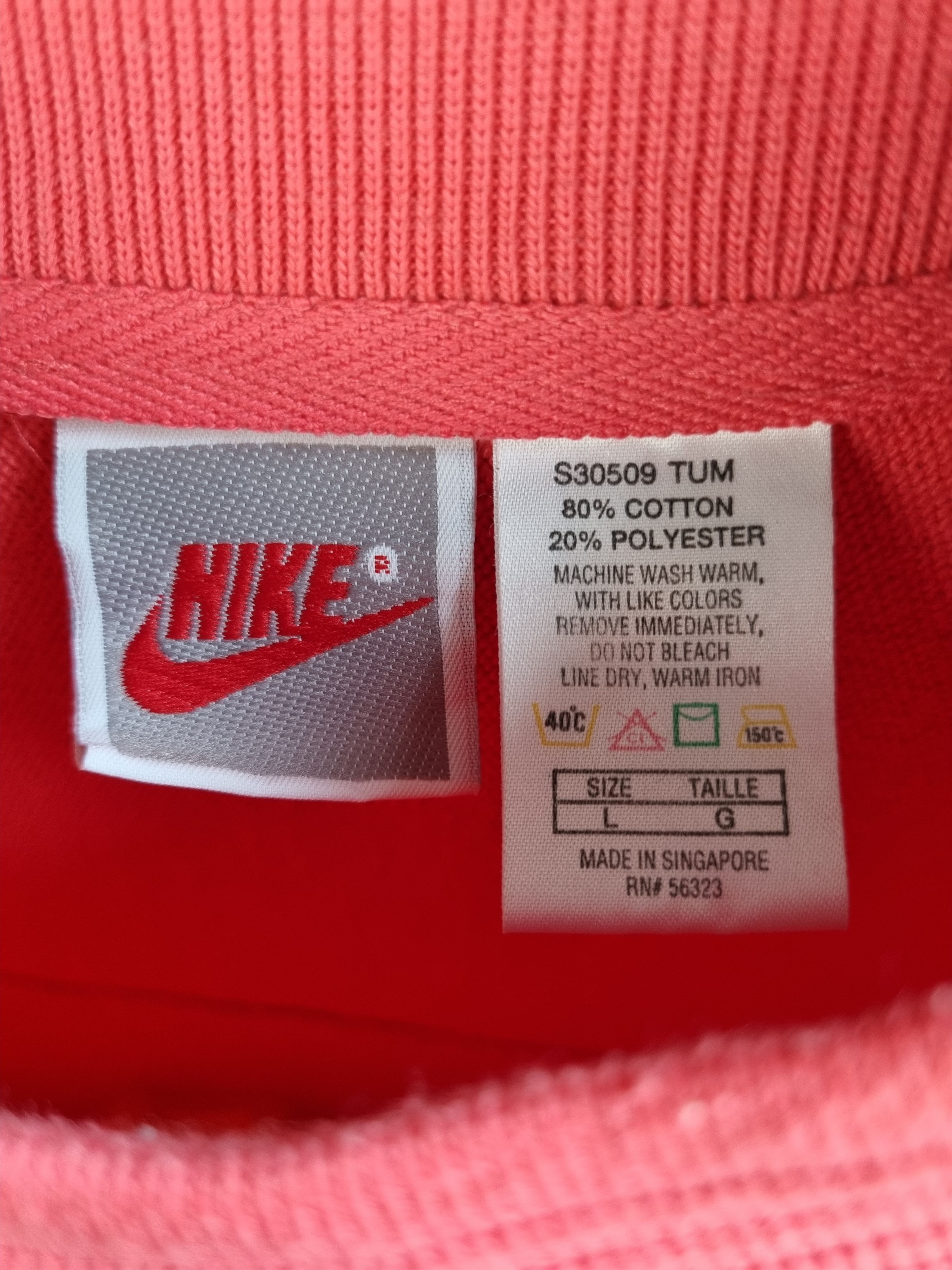 Nike × Vintage Rare 90s NIKE USA Faded Pink Embroidered Logo Sweatshirt Size US L / EU 52-54 / 3 - 5 Thumbnail