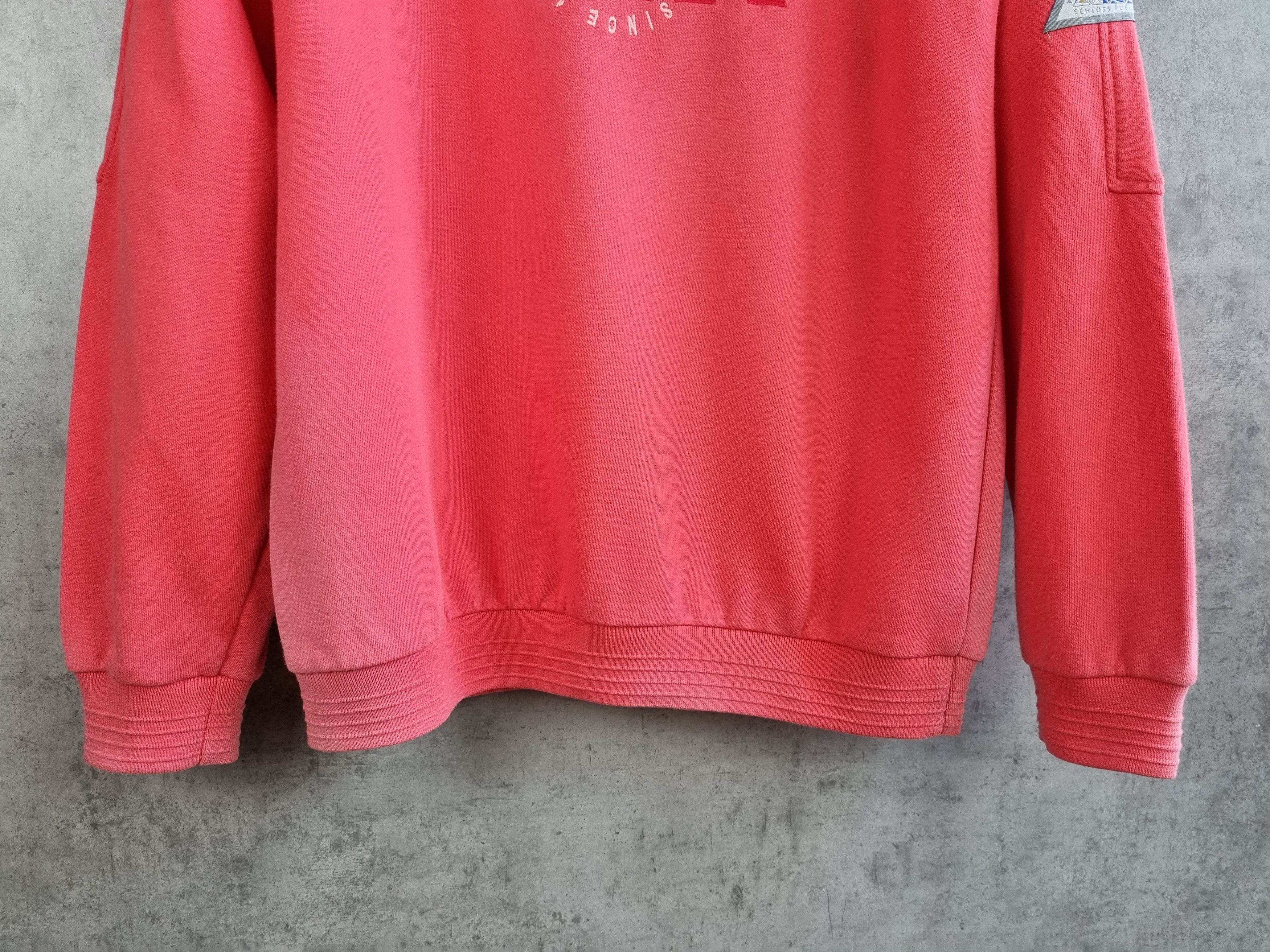 Nike × Vintage Rare 90s NIKE USA Faded Pink Embroidered Logo Sweatshirt Size US L / EU 52-54 / 3 - 8 Thumbnail