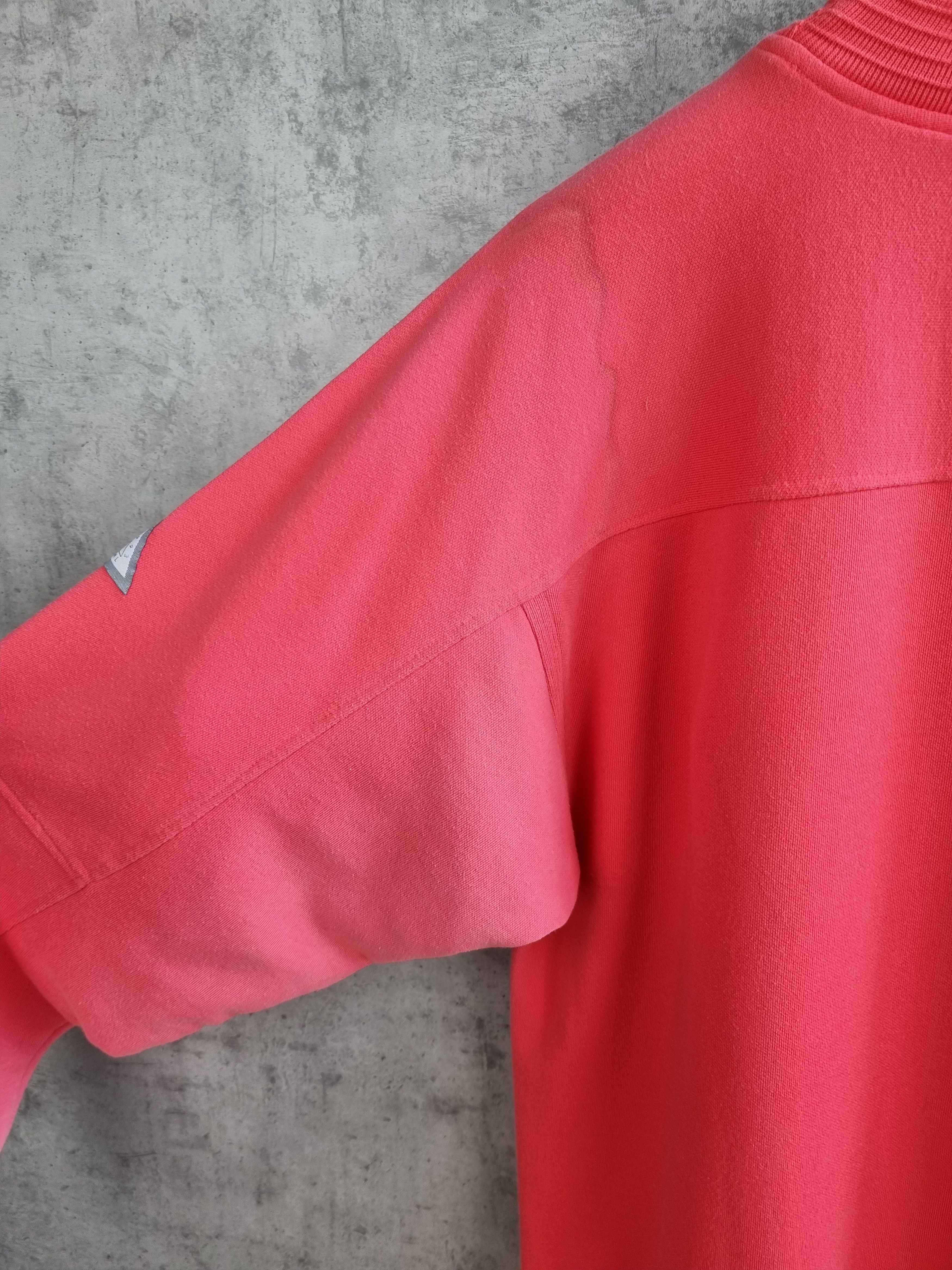 Nike × Vintage Rare 90s NIKE USA Faded Pink Embroidered Logo Sweatshirt Size US L / EU 52-54 / 3 - 13 Thumbnail