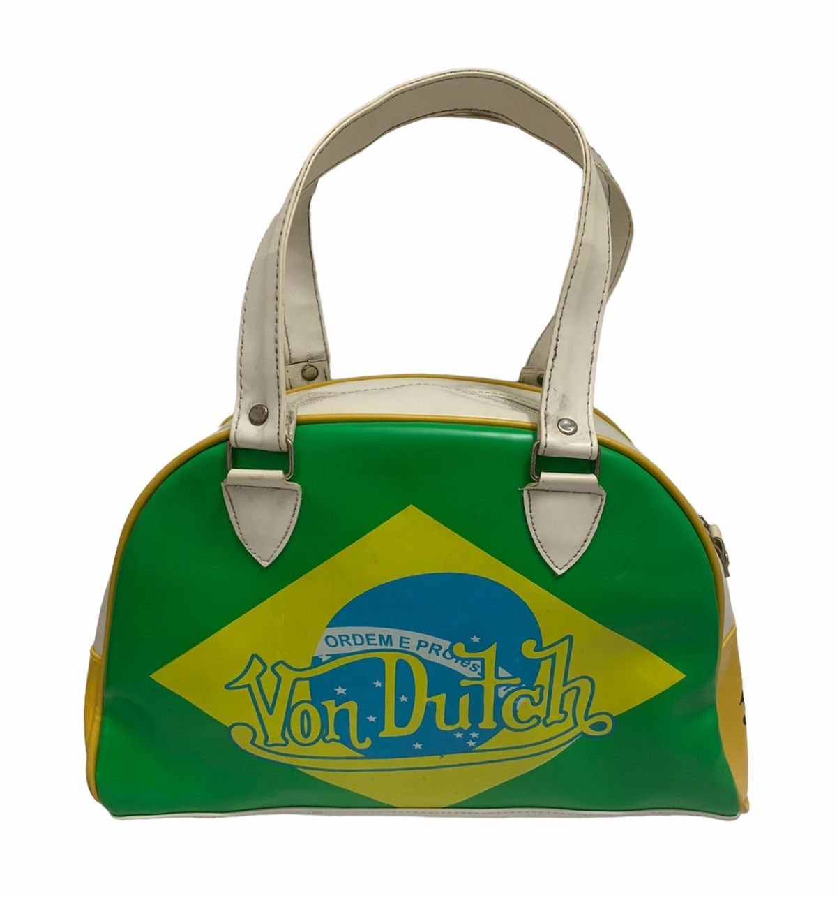 Von dutch shops green mini bowling purse