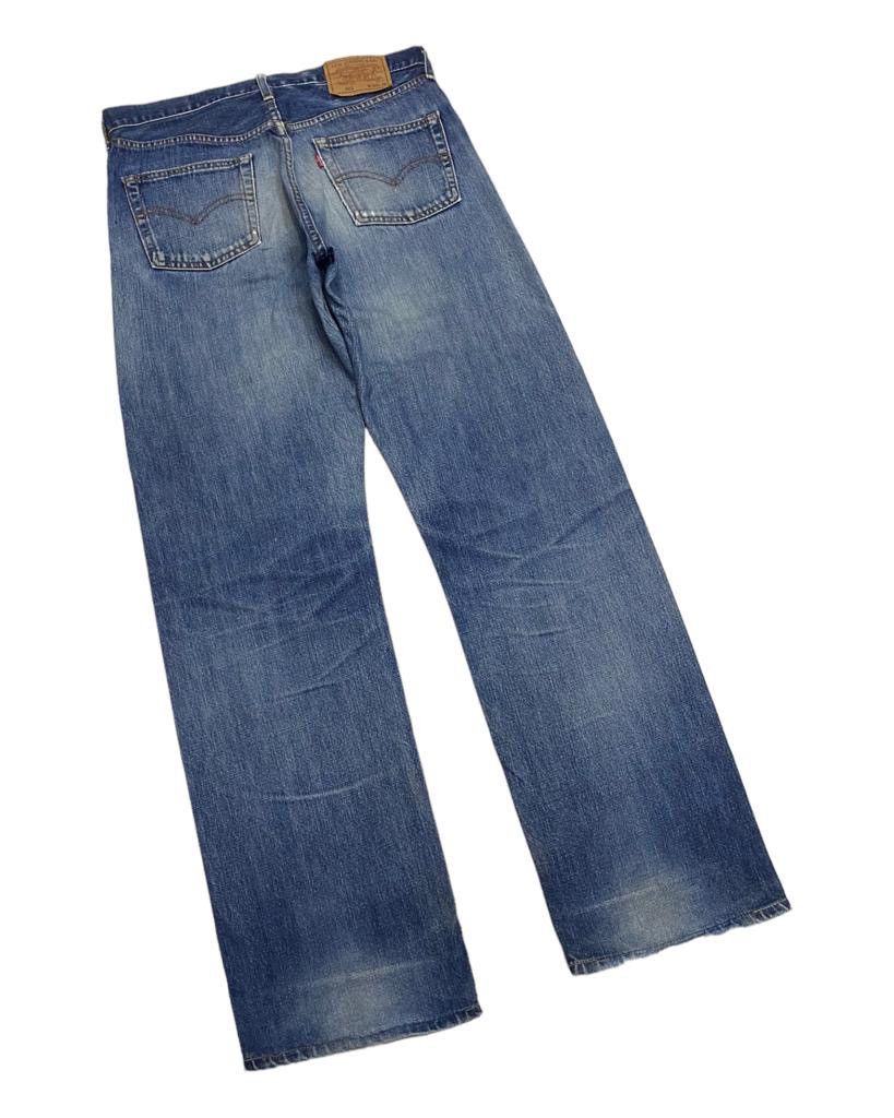 Levi's VINTAGE LEVIS BIG E 502 SELVEDGE DISTRESSED DENIM JEANS Size US 33 - 9 Thumbnail