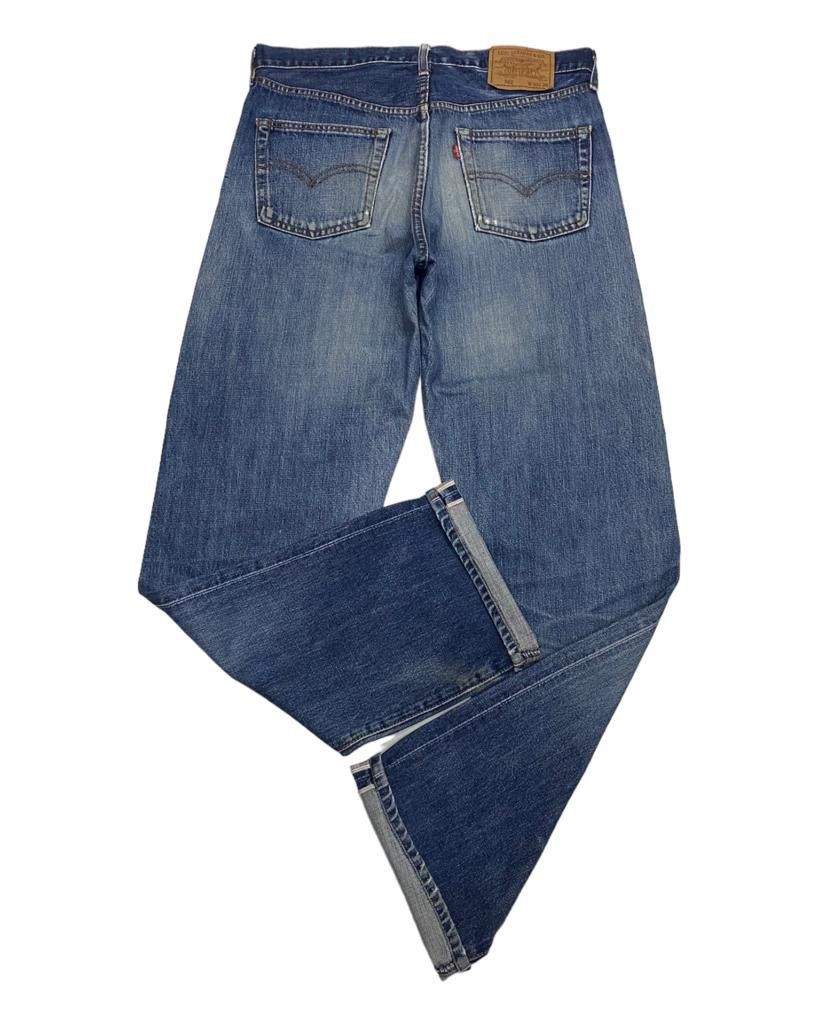 Levi's VINTAGE LEVIS BIG E 502 SELVEDGE DISTRESSED DENIM JEANS Size US 33 - 7 Thumbnail