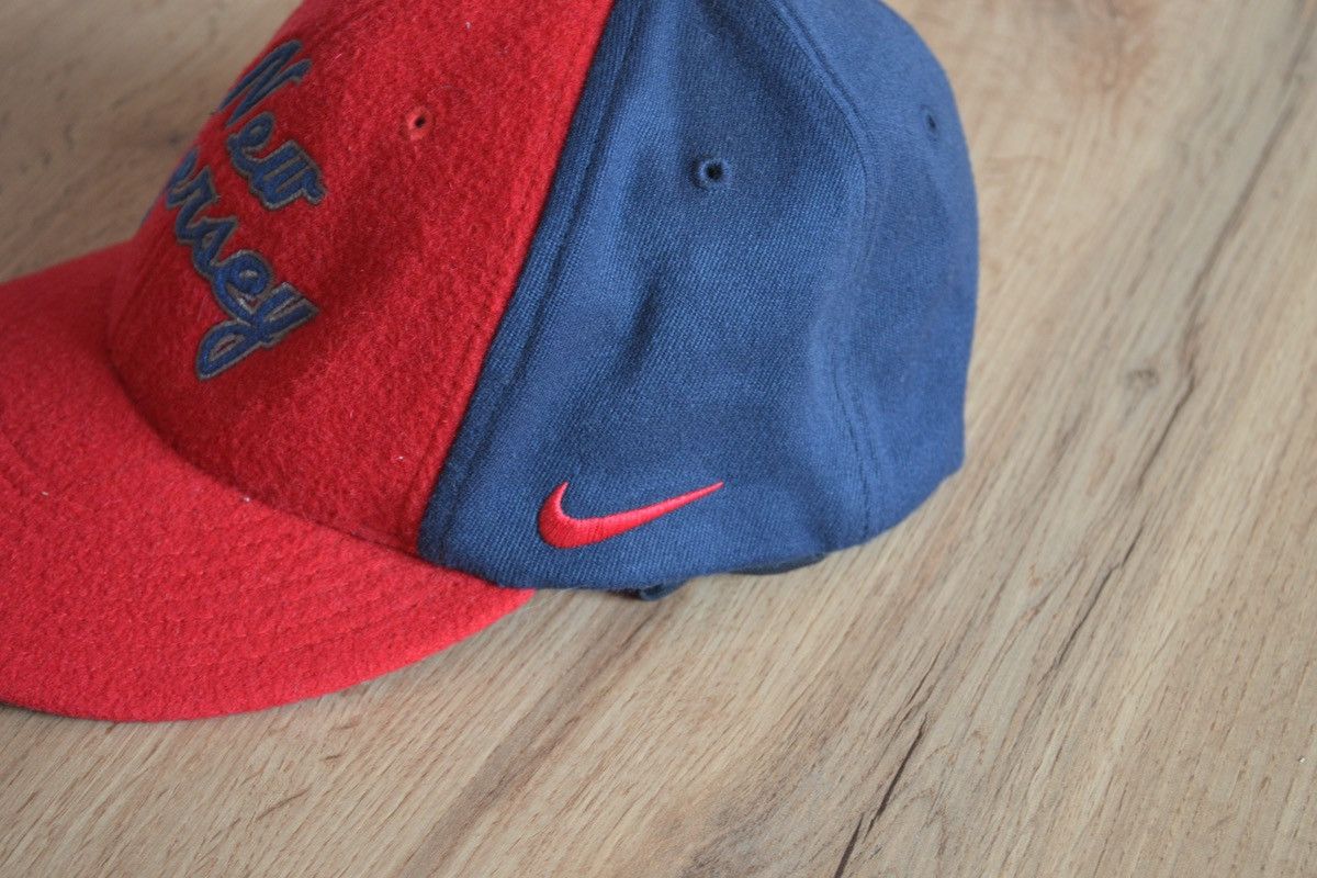 NBA × Vintage New Jersey Nets Nike NBA vintage wool cap pro swoosh 90s Size ONE SIZE - 3 Thumbnail