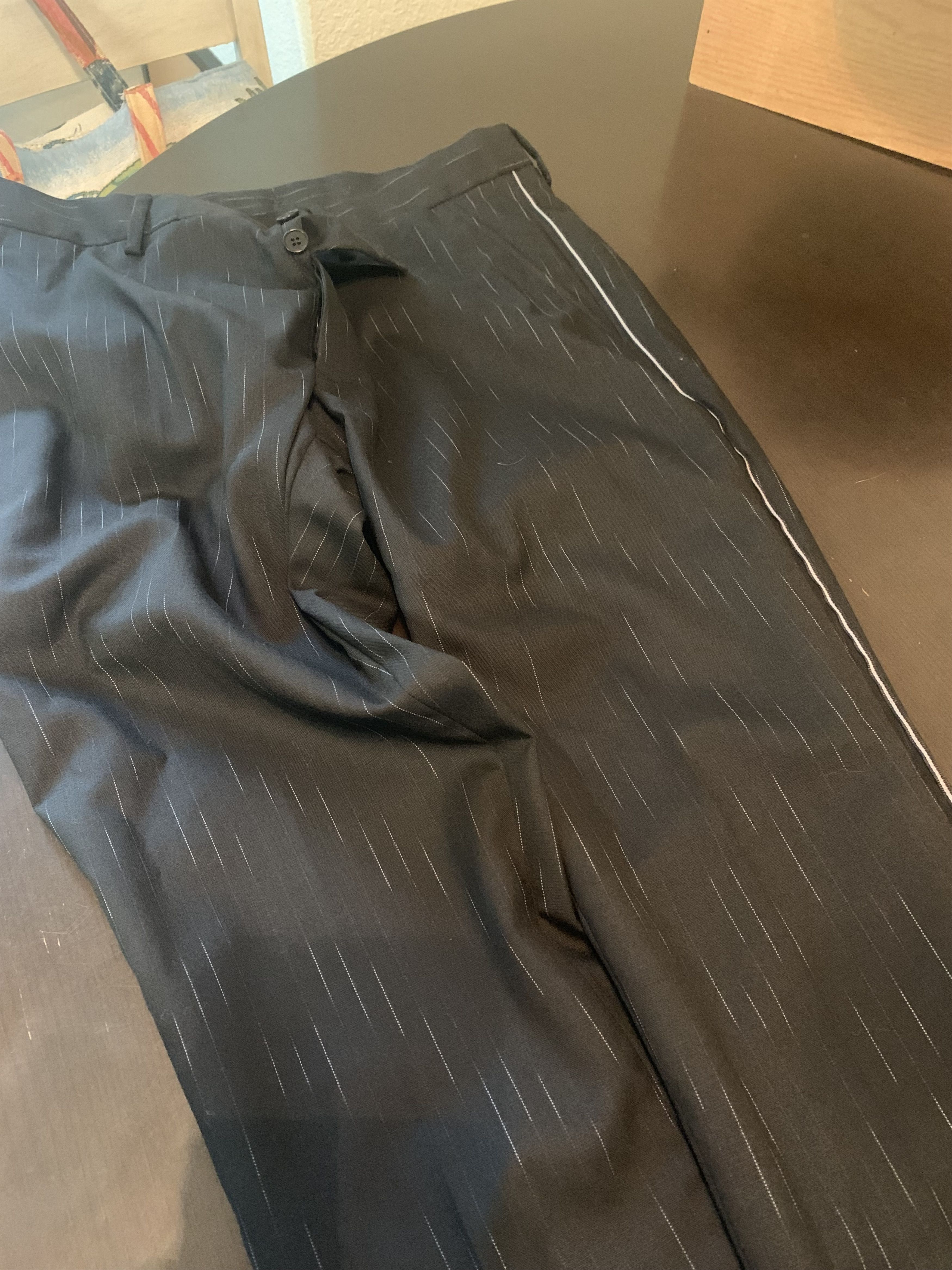 Side stripe trousers