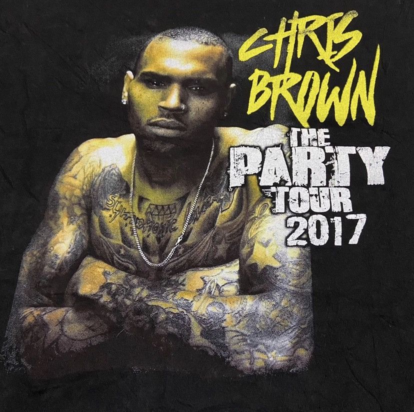 Band Tees Chris Brown x 50 cent tour tshirt Size US L / EU 52-54 / 3 - 3 Thumbnail
