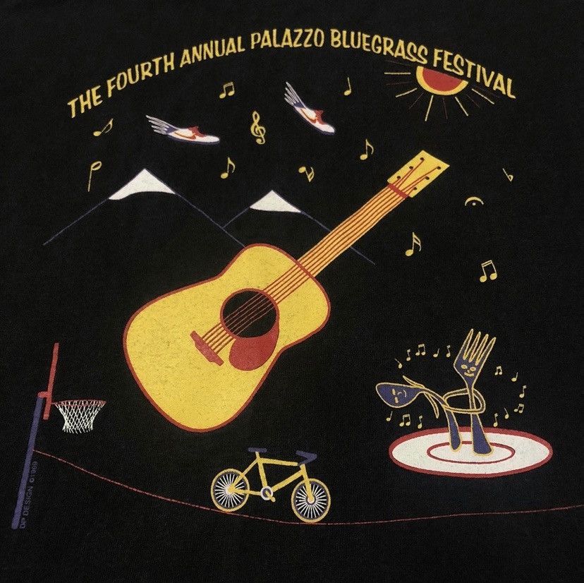 Band Tees Vintage 90s palazzo bluegrass festival Jazz tshirt 1999 Size US L / EU 52-54 / 3 - 2 Thumbnail