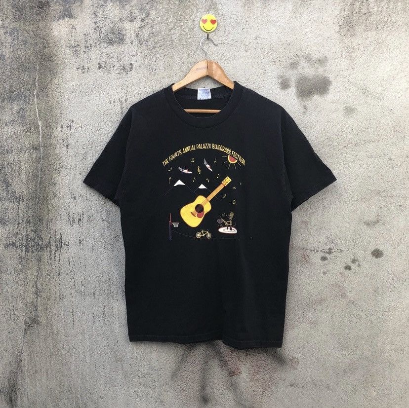 Band Tees Vintage 90s palazzo bluegrass festival Jazz tshirt 1999 Size US L / EU 52-54 / 3 - 1 Thumbnail