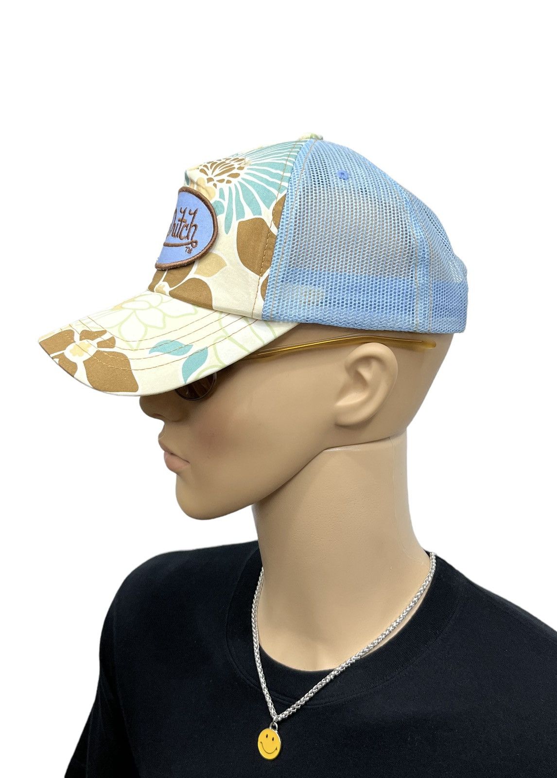 Denim & Flower × Von Dutch VON DUTCH Full Print Floral Design Snapback Trucker Hat Size ONE SIZE - 3 Thumbnail