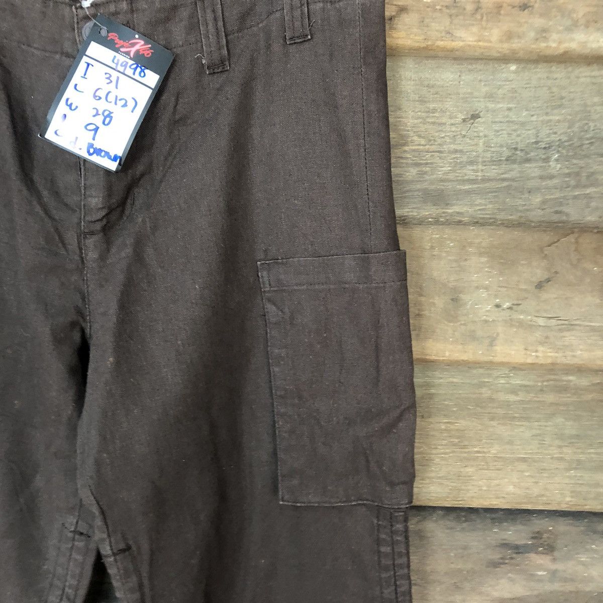Japanese Brand S.G.U Dark Brown multipocket tactical Cargo Pants #4998 Size 27" / US 4 / IT 40 - 5 Thumbnail