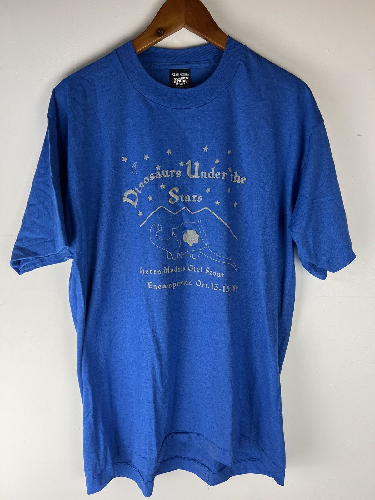 Vintage Vintage 1989 Dinosaurs Under the Stars Girl Scouts tee Size US L / EU 52-54 / 3 - 1 Thumbnail