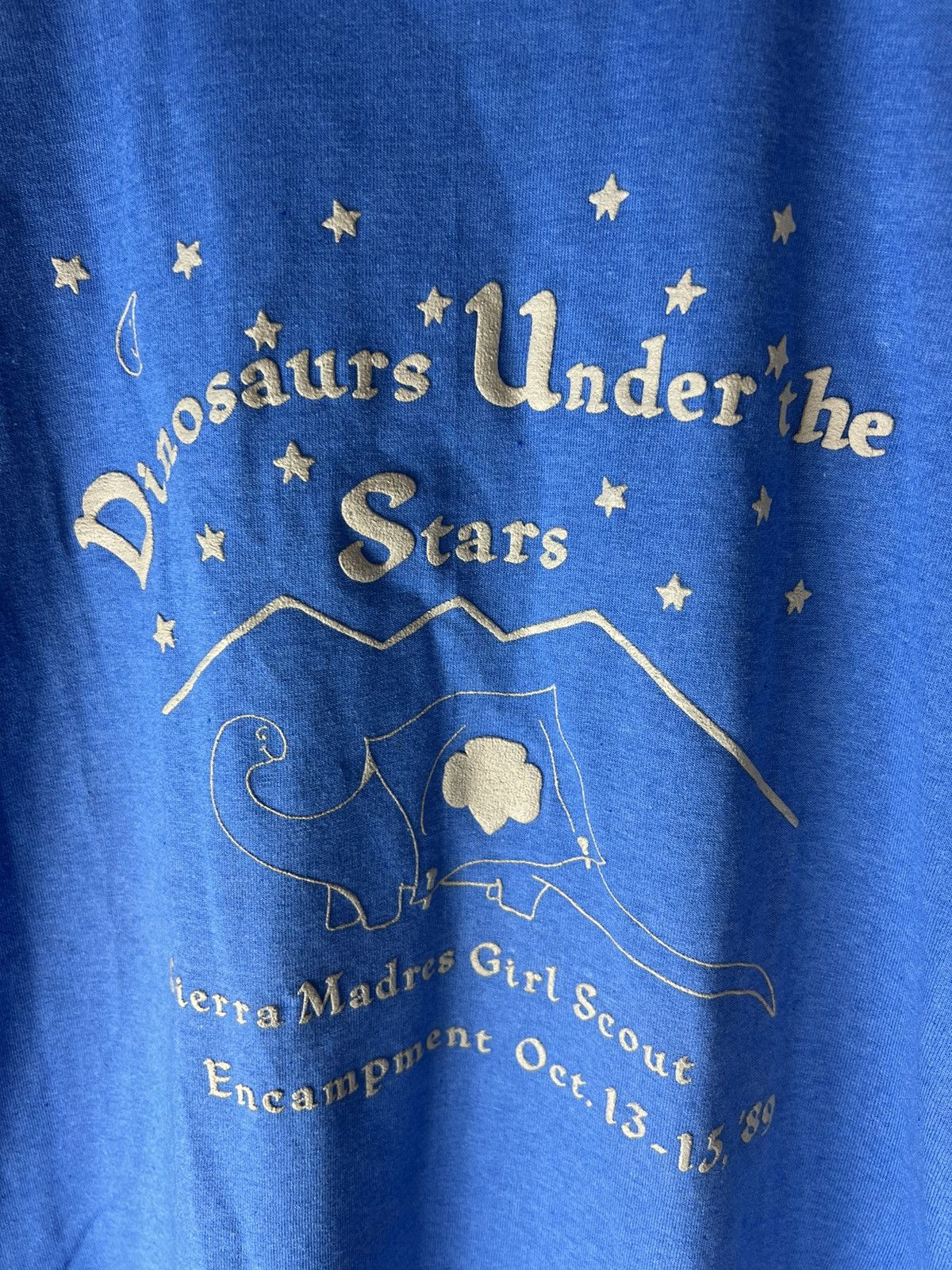 Vintage Vintage 1989 Dinosaurs Under the Stars Girl Scouts tee Size US L / EU 52-54 / 3 - 3 Thumbnail