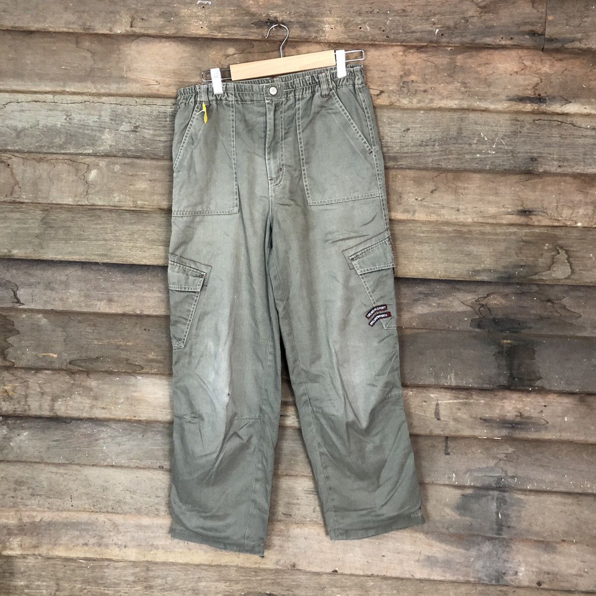 Japanese Brand Japanese Brand vintage utility Grey Cargo Pants #2656 Size 29" - 1 Thumbnail